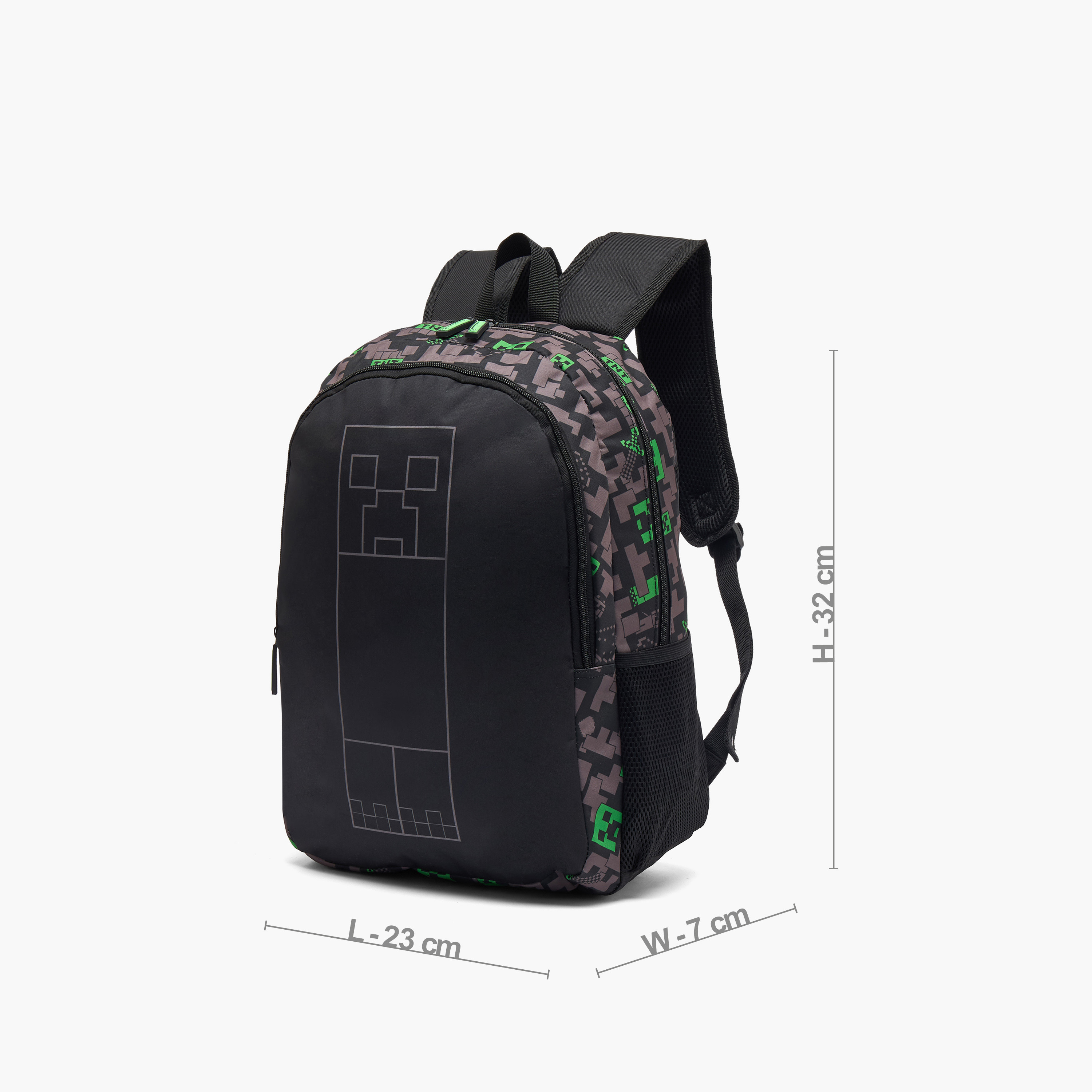 شنطة ظهر بطبعات للأولاد من 13 سنة فأكثر مع أحزمة كتف مبطنة من ماينكرافت-boys-accessories-bagsandbackpacks-image-6