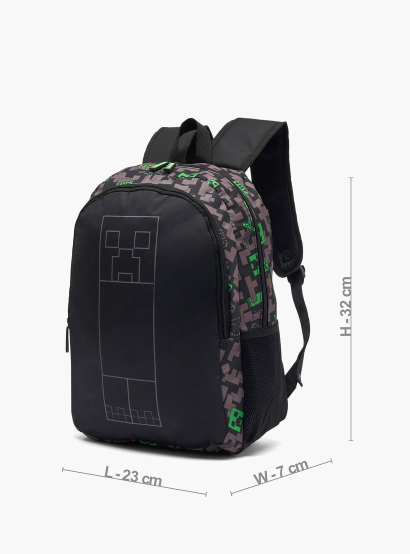 شنطة ظهر بطبعات للأولاد من 13 سنة فأكثر مع أحزمة كتف مبطنة من ماينكرافت-boys-accessories-bagsandbackpacks-image-6