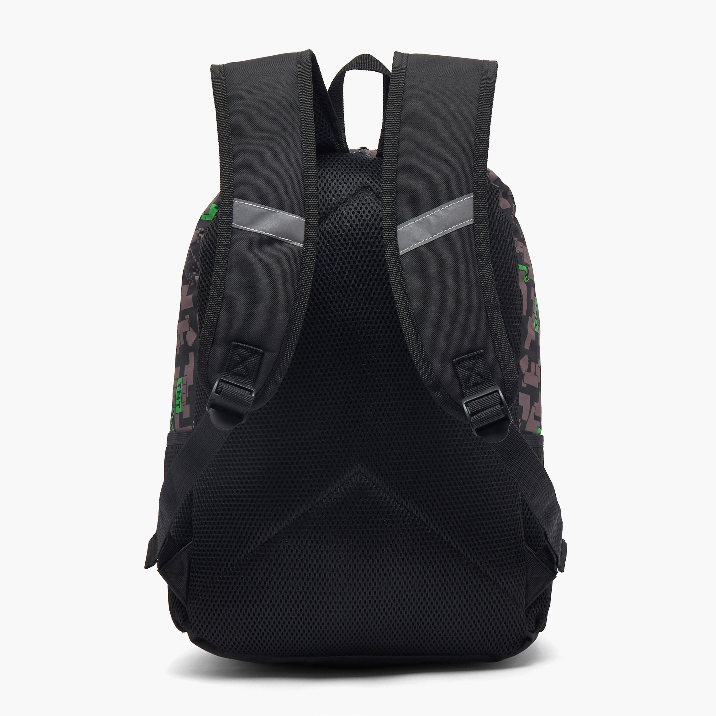 Minecraft Pixelated Print Backpack for Boys 13 Years+ with Padded Shoulder Straps-boys-accessories-bagsandbackpacks-image-7