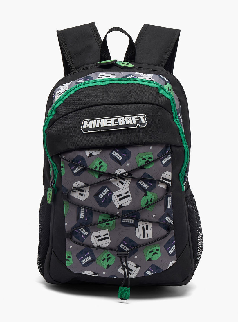 شنطة ظهر مدرسية بأحزمة كتف مبطنة وطبعات للأولاد بعمر 13 سنة فأكثر من ماينكرافت -boys-accessories-bagsandbackpacks-image-1