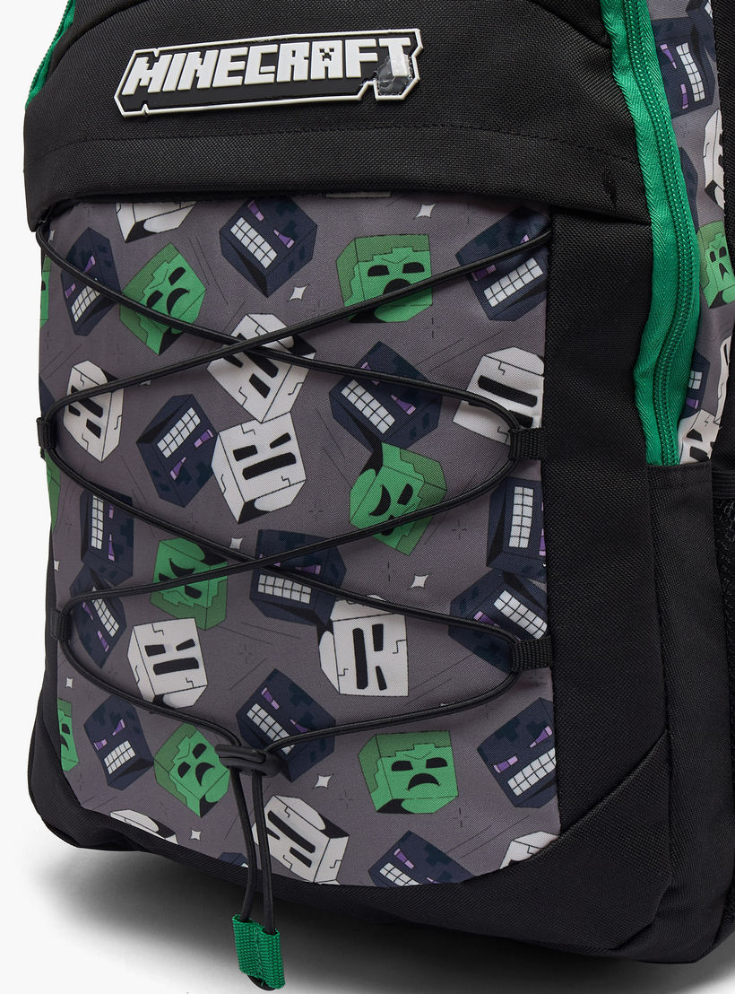 شنطة ظهر مدرسية بأحزمة كتف مبطنة وطبعات للأولاد بعمر 13 سنة فأكثر من ماينكرافت -boys-accessories-bagsandbackpacks-image-4