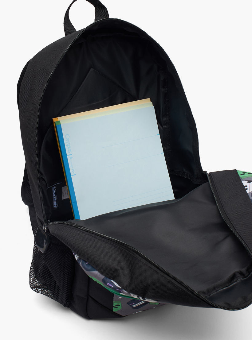 شنطة ظهر مدرسية بأحزمة كتف مبطنة وطبعات للأولاد بعمر 13 سنة فأكثر من ماينكرافت -boys-accessories-bagsandbackpacks-image-5