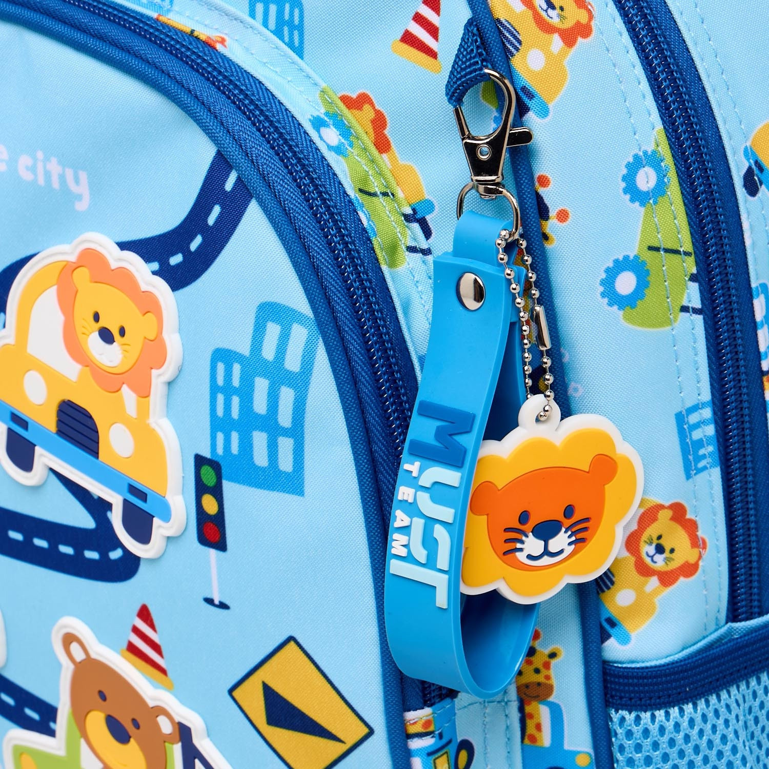 MustTeam Printed Backpack for Boys 2-5 Years with Adjustable Shoulder Straps - 12 inches-school-bagsandbackpacks-backpacks-image-5