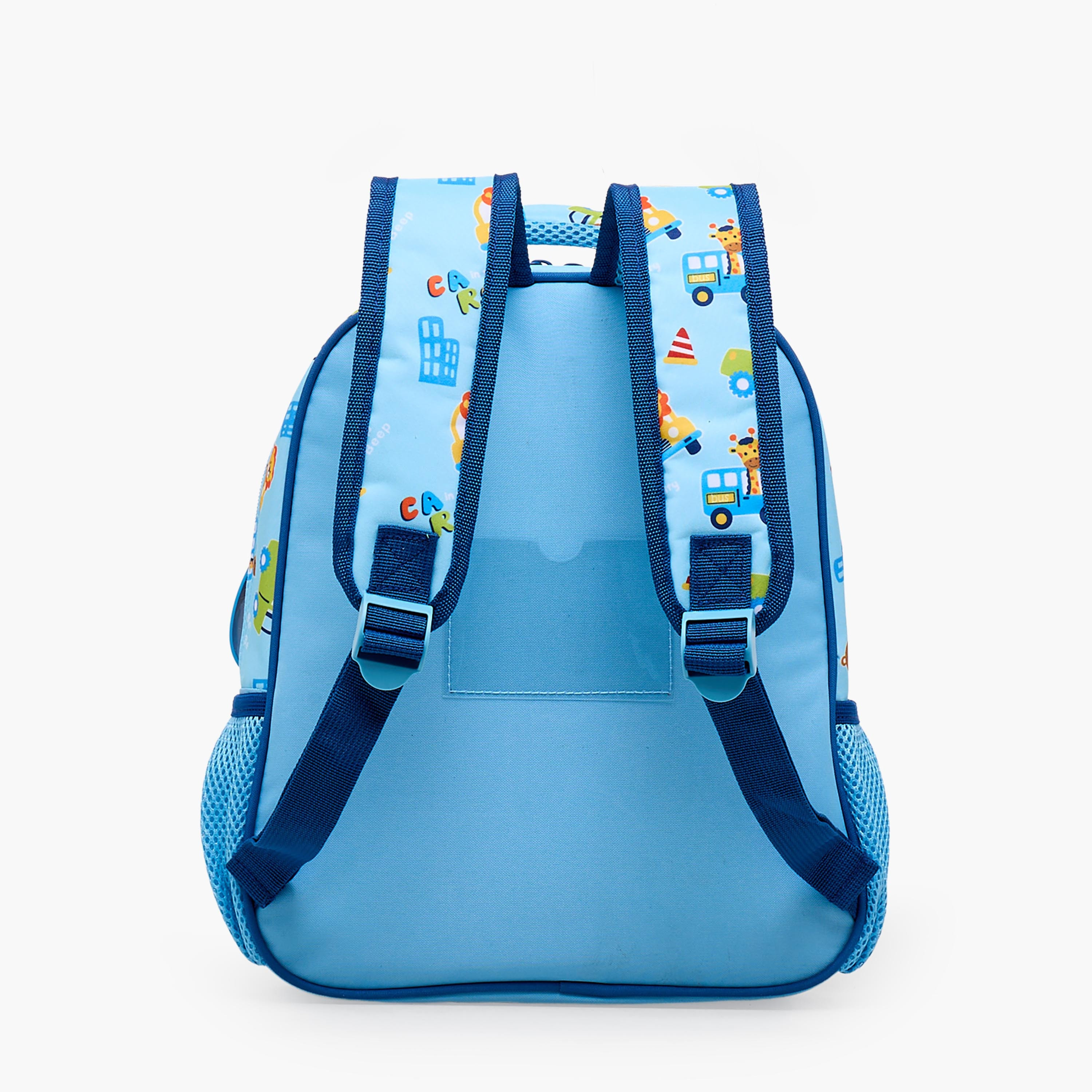 MustTeam Printed Backpack for Boys 2-5 Years with Adjustable Shoulder Straps - 12 inches-school-bagsandbackpacks-backpacks-image-9