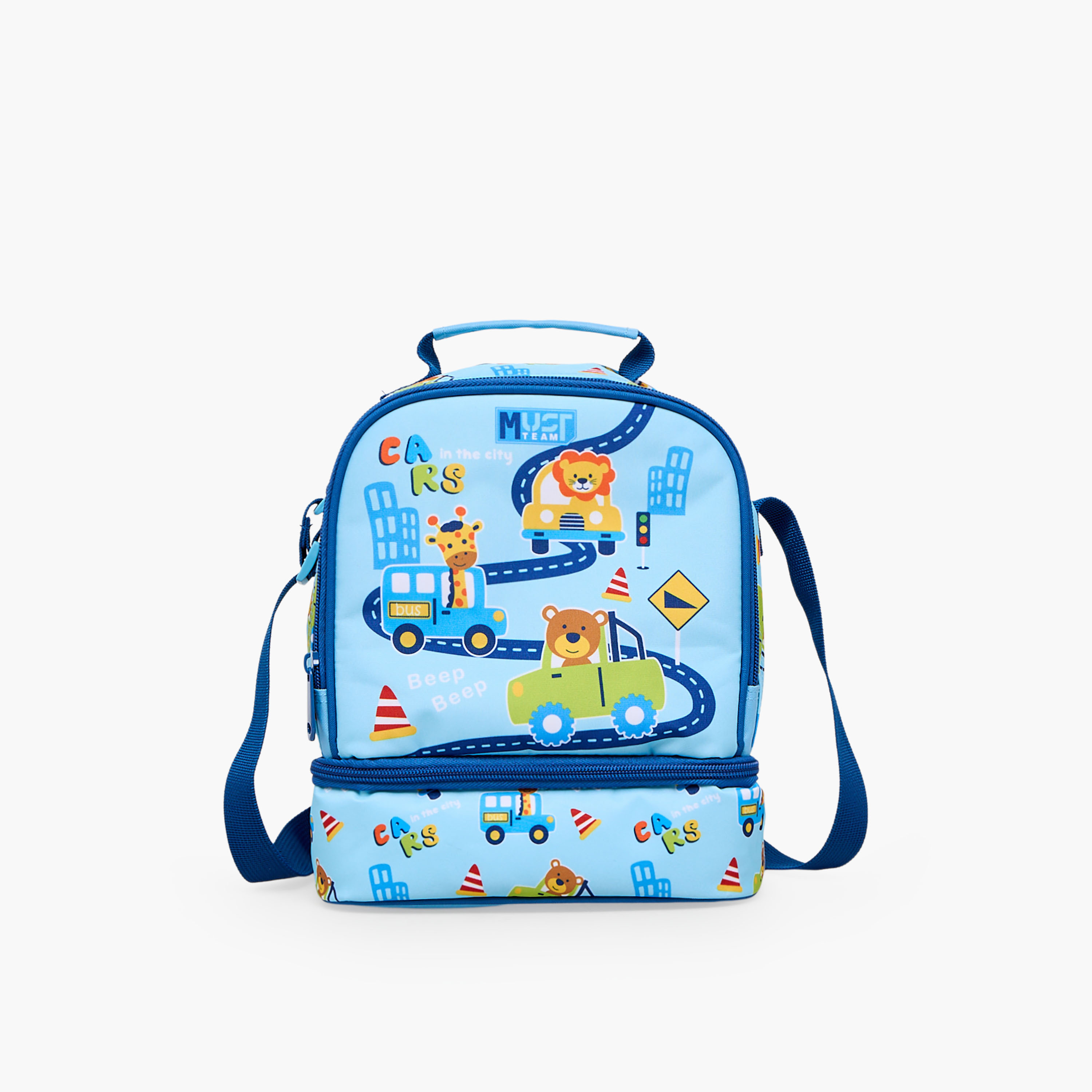 MustTeam Printed Lunch Bag for Boys 5-8 Years with Insulation-school-lunchessentials-lunchbags-image-1