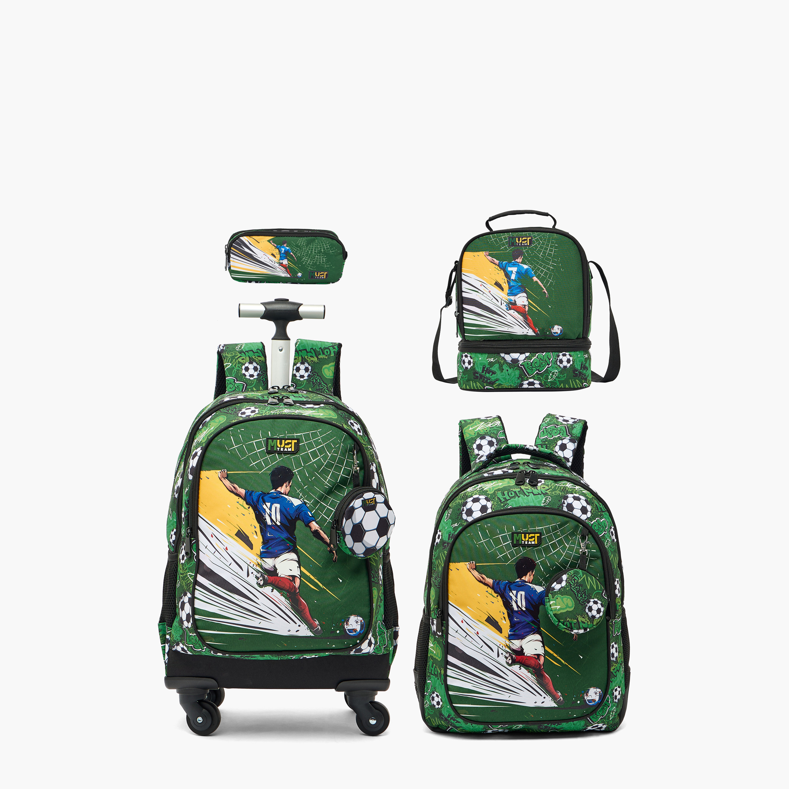 شنطة ظهر للأولاد 5-8 سنوات بأحزمة مبطنة وطبعات كرة قدم من مست تيم - 17 بوصة-school-bagsandbackpacks-backpacks-image-10