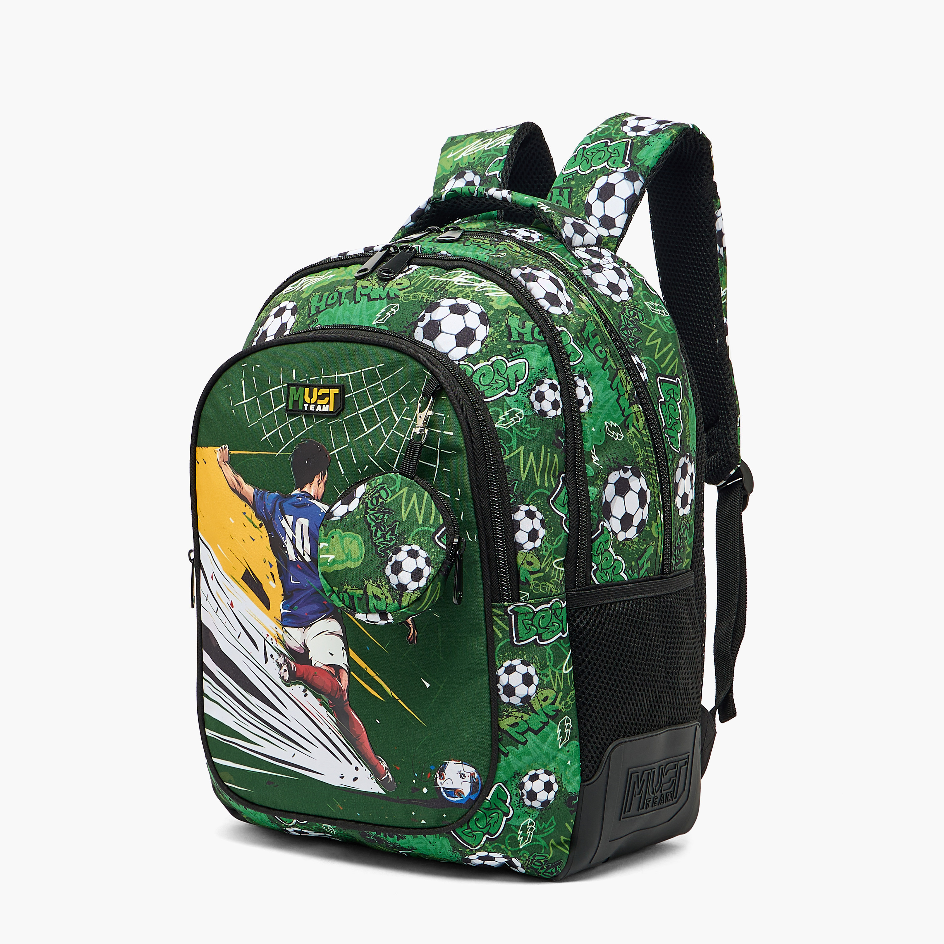 شنطة ظهر للأولاد 5-8 سنوات بأحزمة مبطنة وطبعات كرة قدم من مست تيم - 17 بوصة-school-bagsandbackpacks-backpacks-image-7