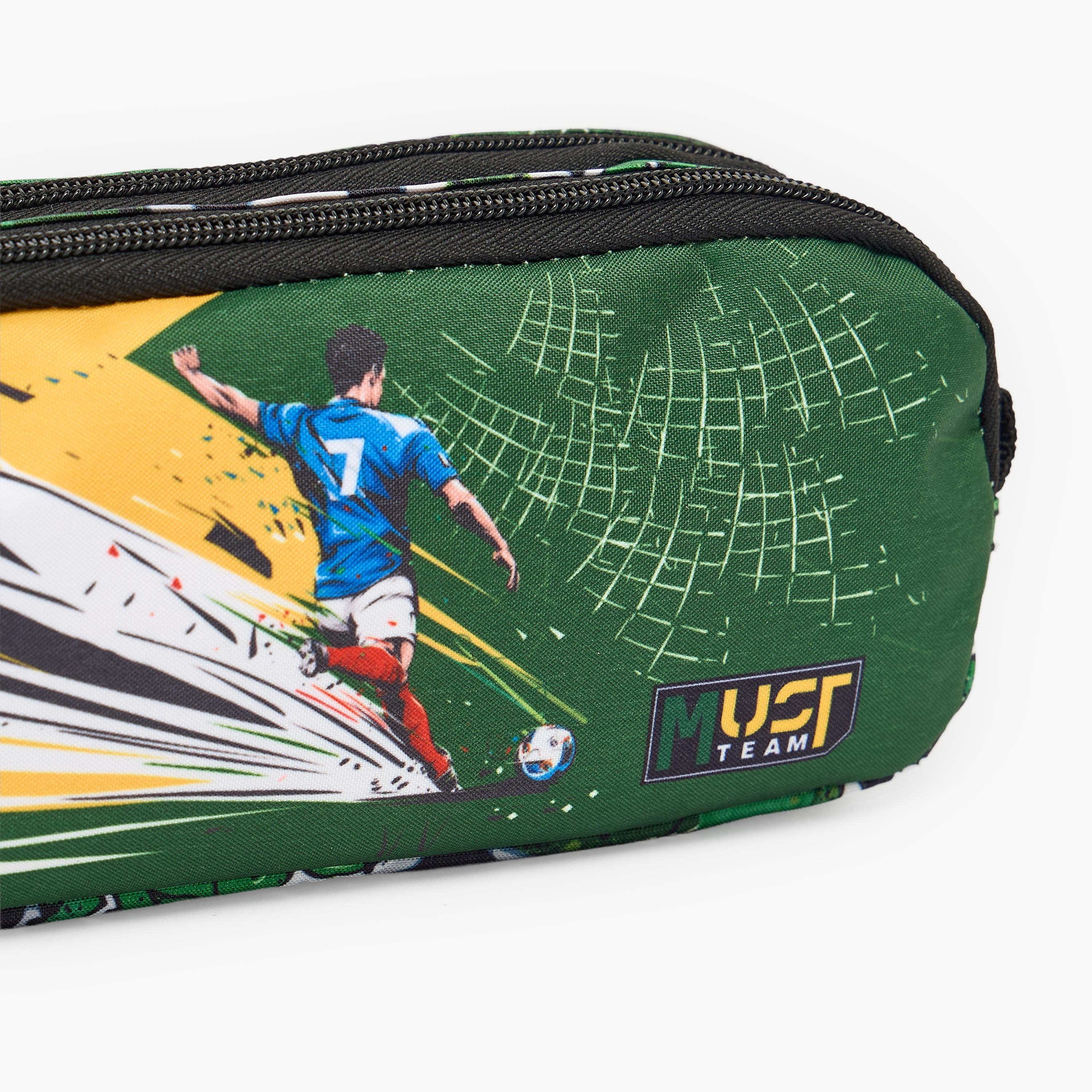 MustTeam Football Print Pencil Pouch with 2 Compartments-school-stationery-pencilcases-image-6