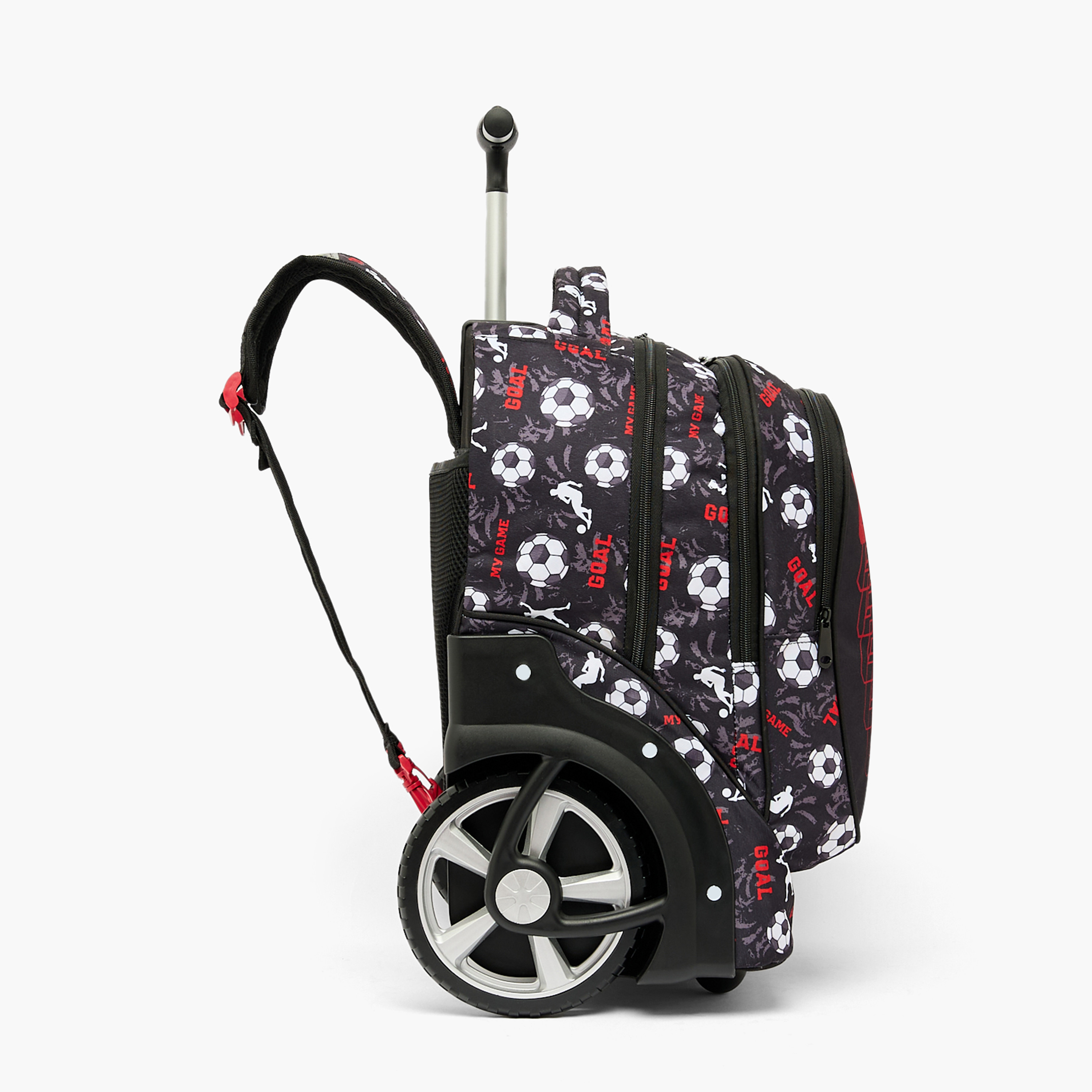 شنطة ترولي للأولاد 8-13 سنة بمقبض قابل للسحب وطبعات كرة قدم من مست تيم - 17 بوصة-school-bagsandbackpacks-trolleybags-image-7