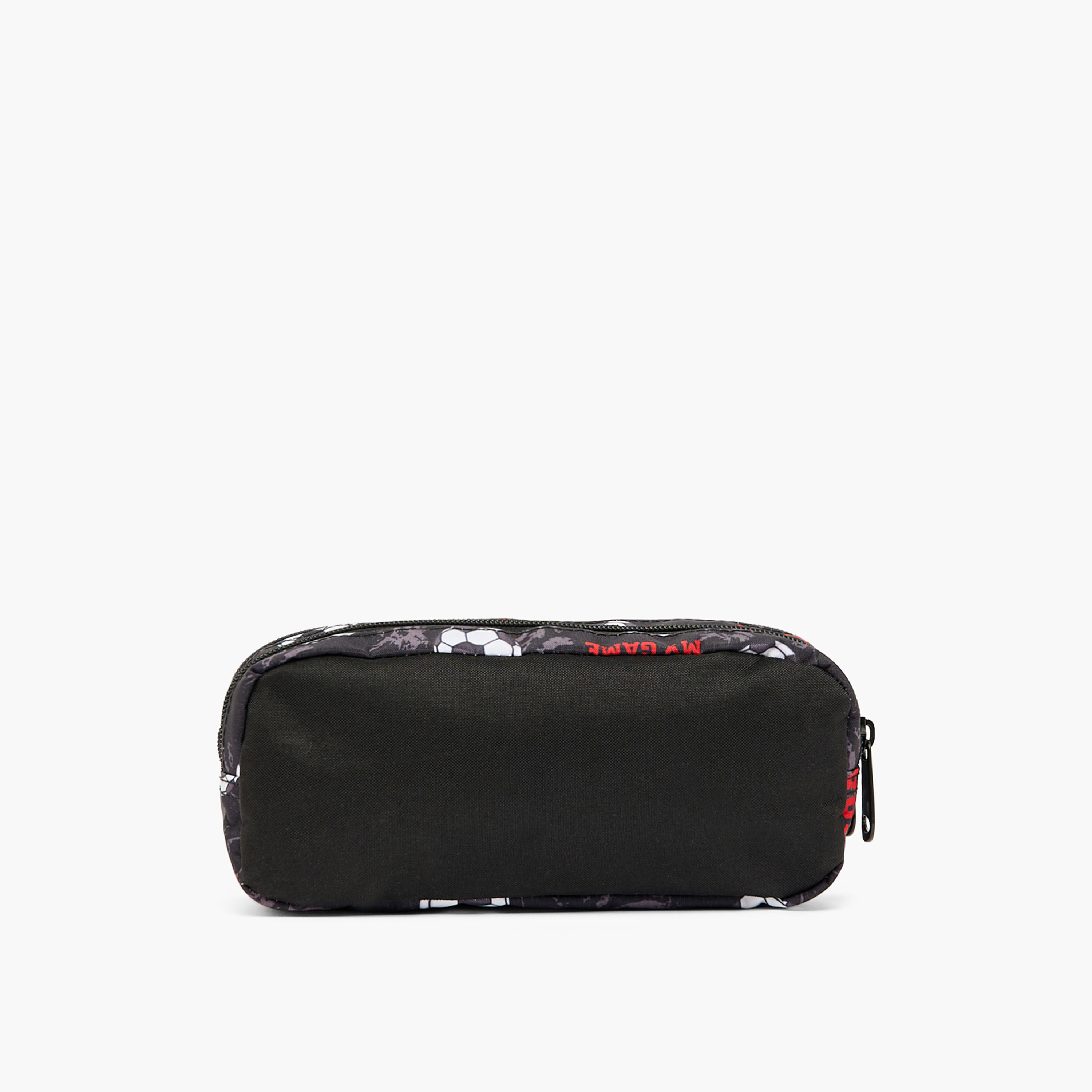 MustTeam Football Print Pencil Pouch with Two Compartment-school-stationery-pencilcases-image-4