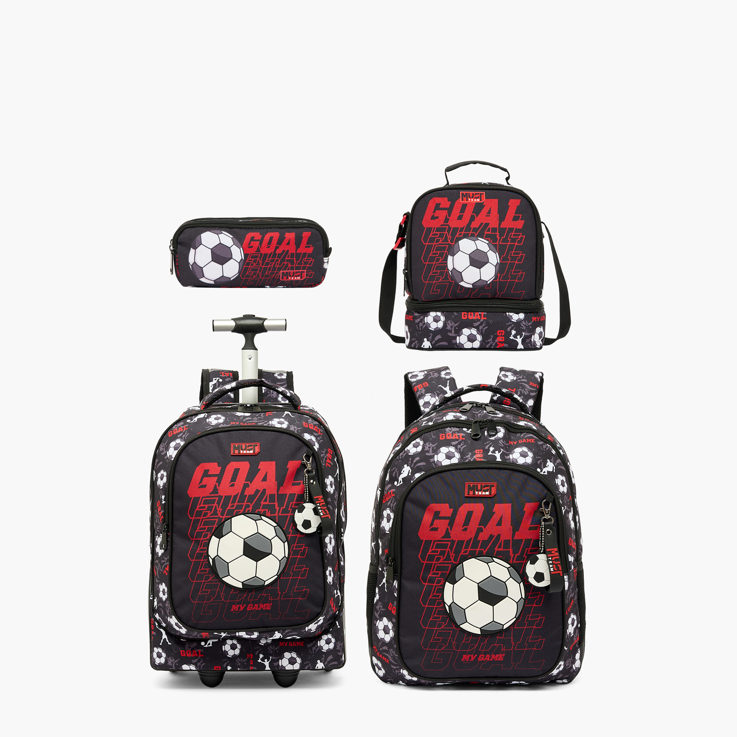 MustTeam Football Print Pencil Pouch with Two Compartment-school-stationery-pencilcases-image-8