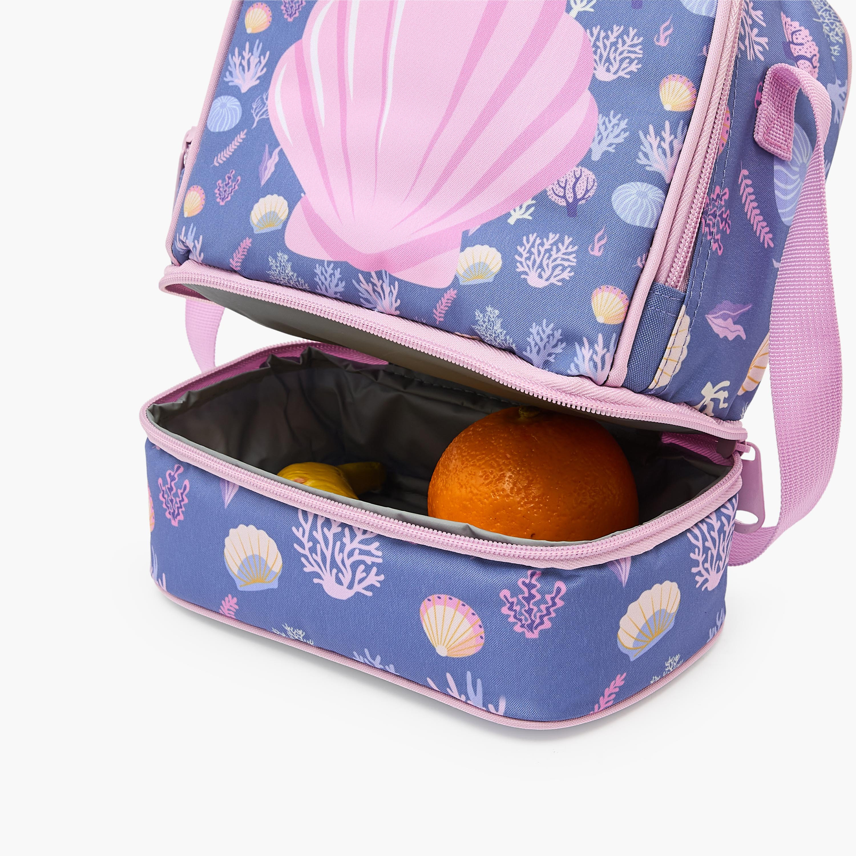 شنطة غداء بحزام قابل للفصل وبطبعات للبنات من سن 5-8 سنوات من ماست تيم-school-lunchessentials-lunchbags-image-6