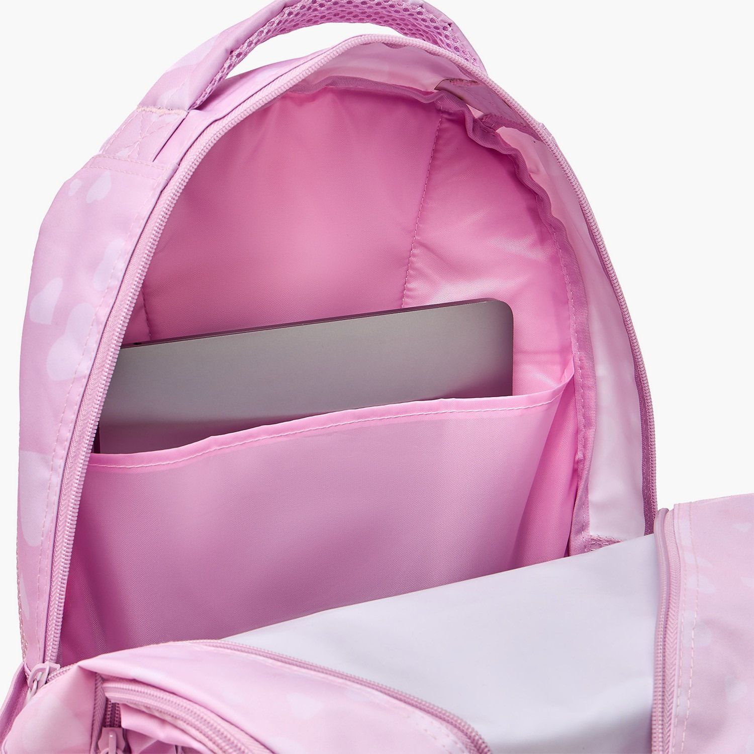 شنطة ظهر للبنات 5-8 سنوات بأحزمة كتف مبطنة وطبعات قلوب من مست تيم - 17 بوصة-school-bagsandbackpacks-backpacks-image-7