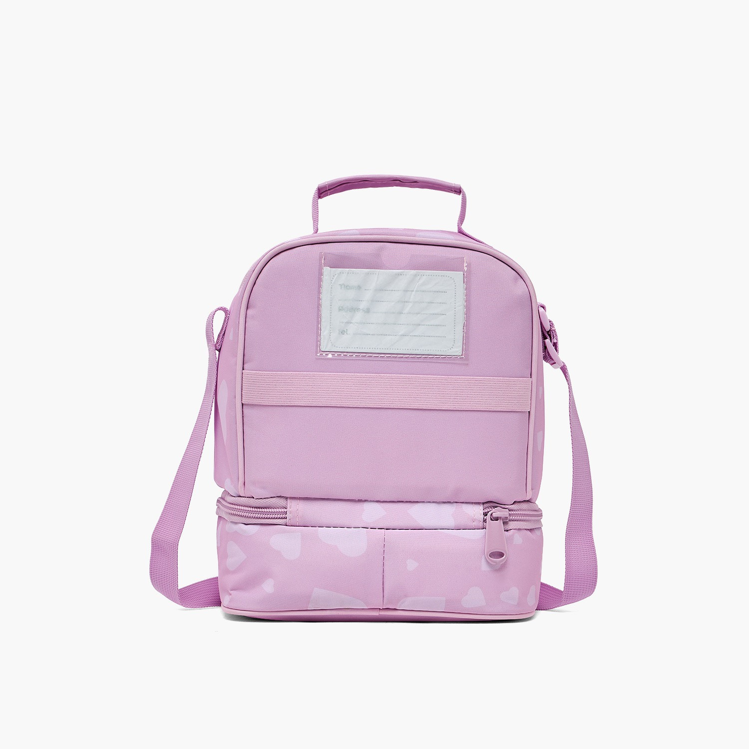 شنطة غداء بطبعات قلب وحزام قابل للتعديل للبنات من 5-8 سنوات من ماست تيم-school-lunchessentials-lunchbags-image-8