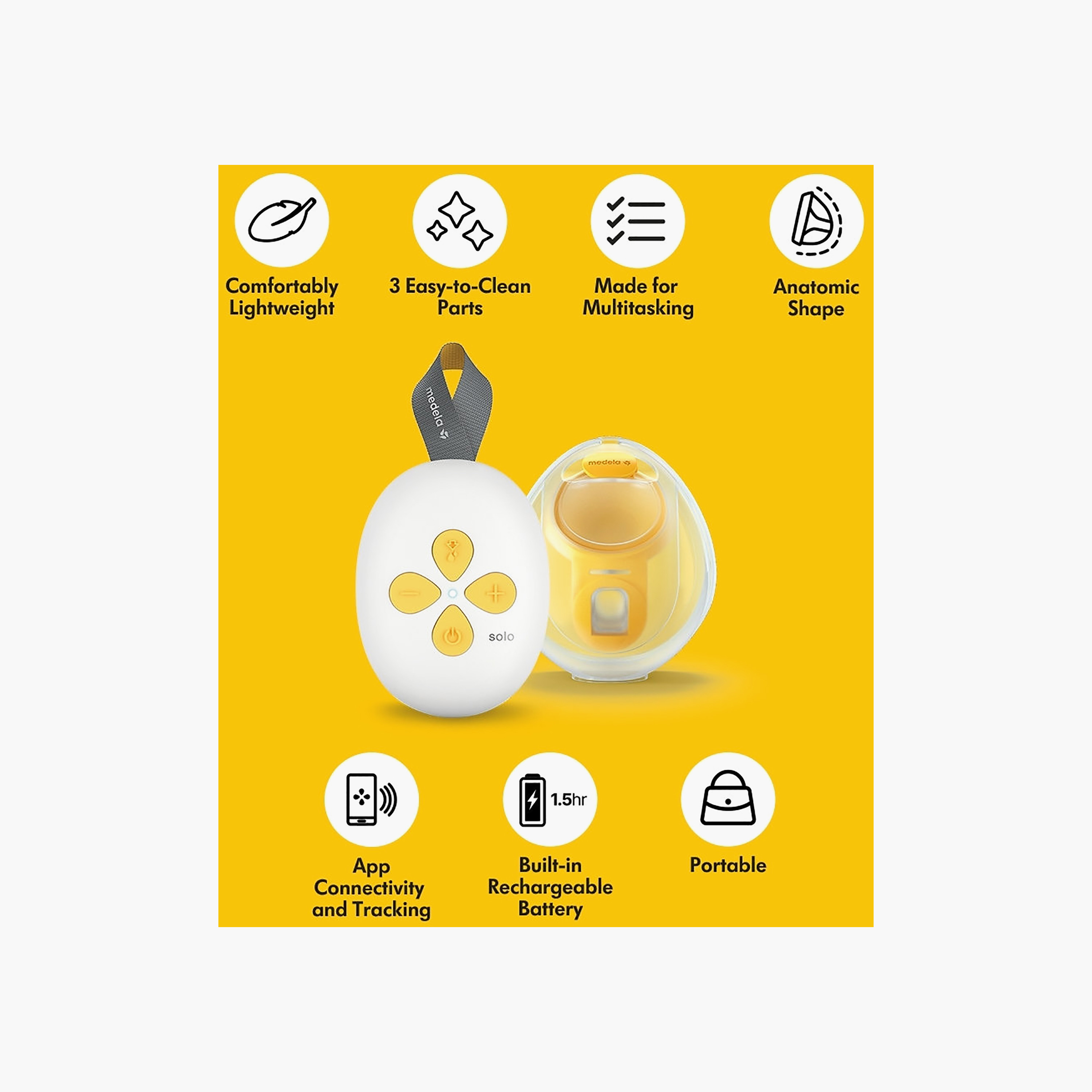 Medela Solo Hands-free Single Electric Breast Pump-baby-feeding-breastfeedingandcare-image-7