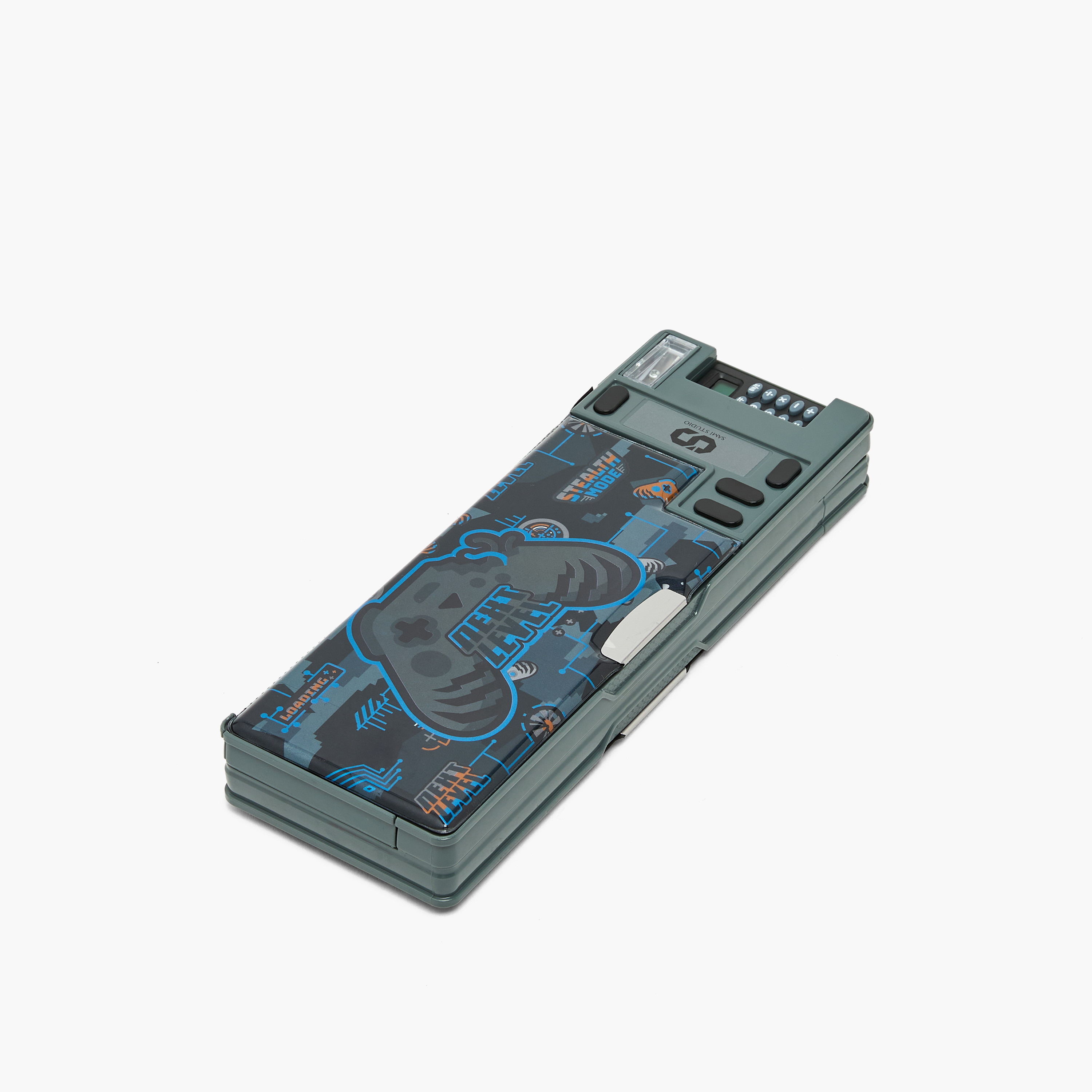 SAMI STUDIO Game Controller Print Pencil Case with Snap Closure-school-stationery-pencilcases-image-2
