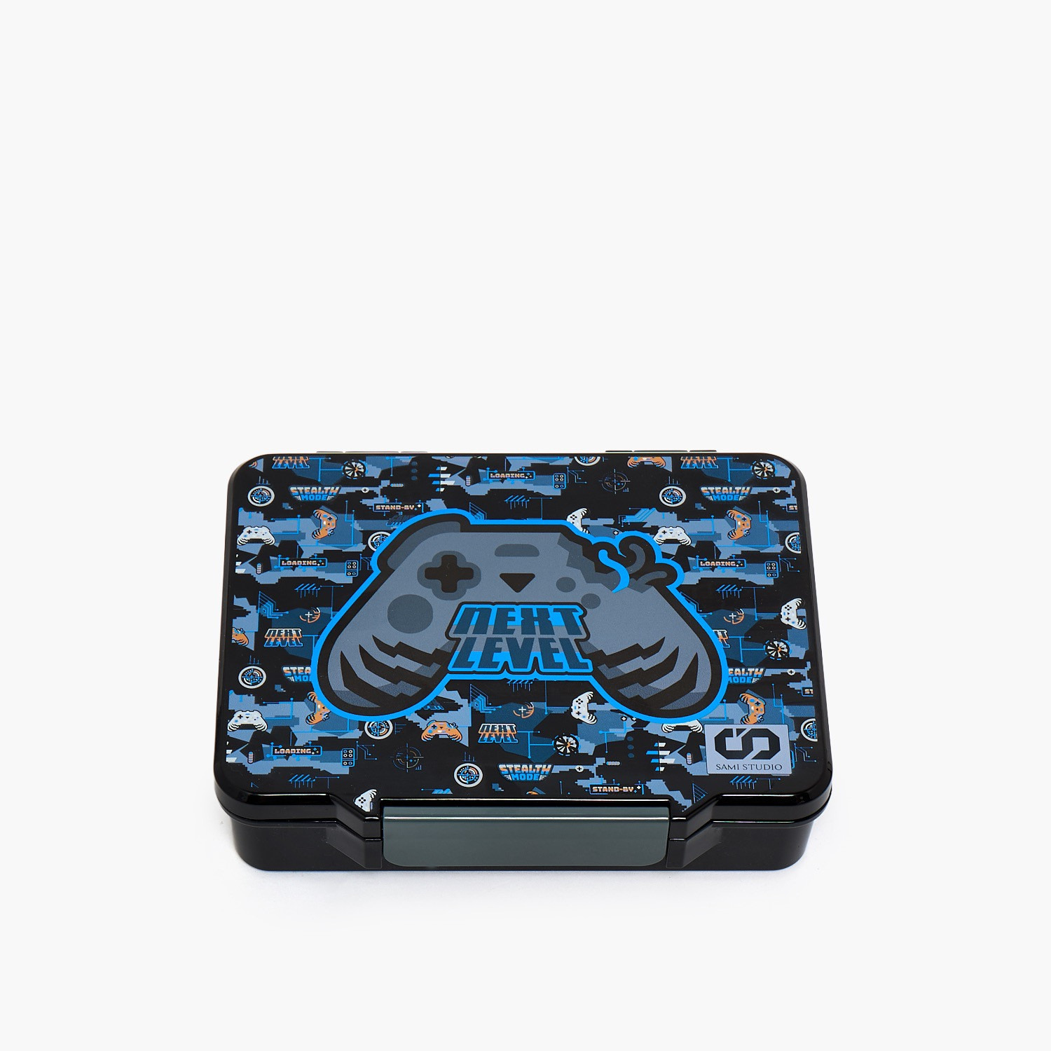 SAMI STUDIO Gamer Print Lunch Box for Boys with Clip Lock Lid-school-lunchessentials-lunchboxes-image-10