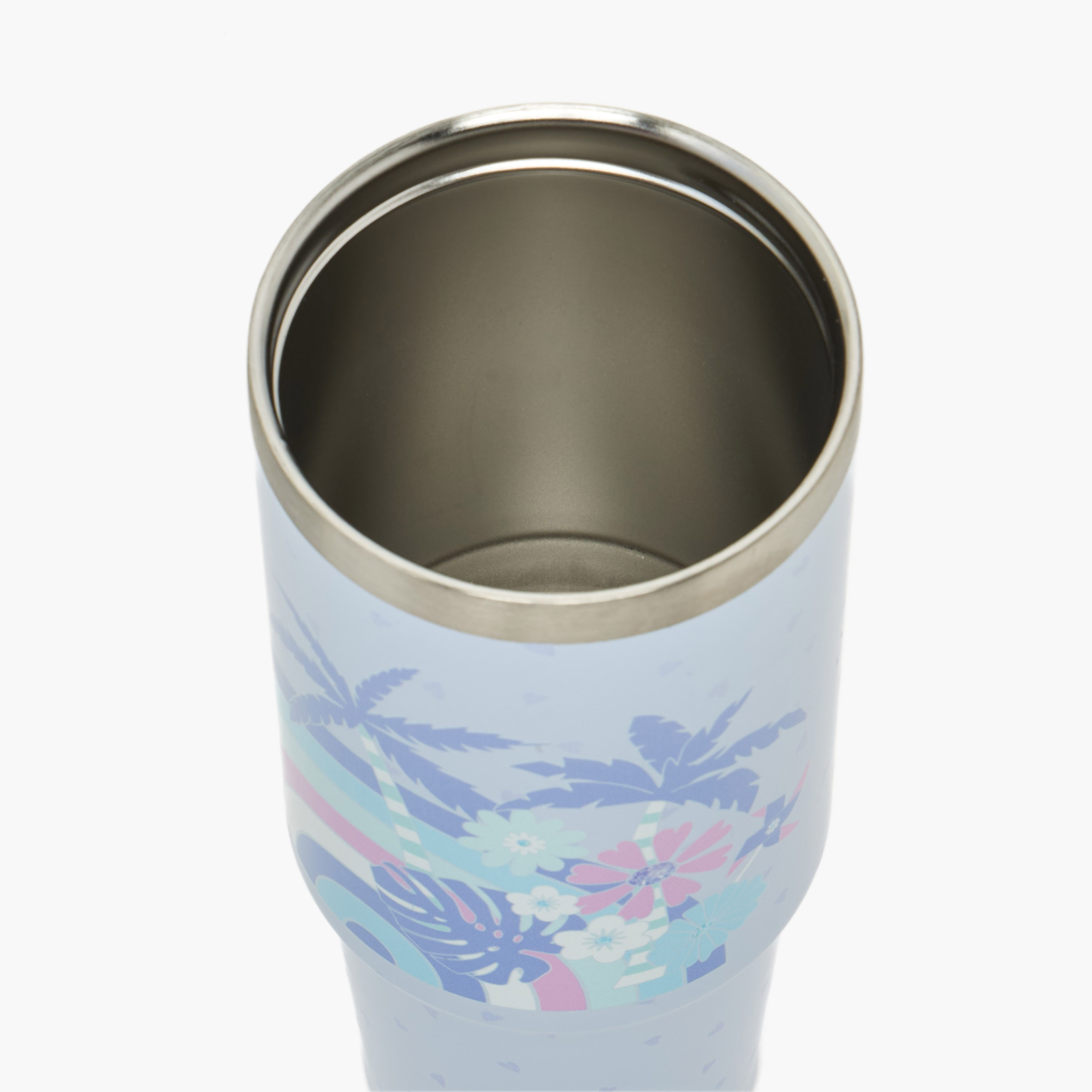 SAMI STUDIO Tropical Print Stainless Steel Water Bottle with Flip Spout and Handle - 1.2 L-school-waterbottles-image-6
