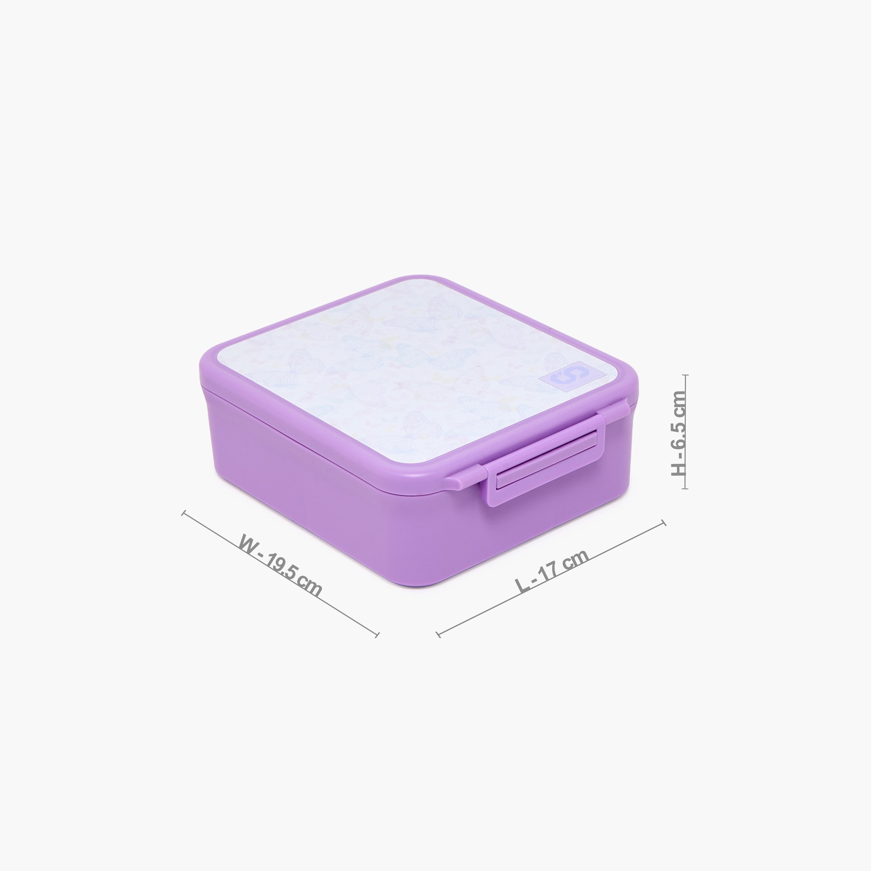 SAMI STUDIO Butterfly Print Lunch Box for Girls with Clip Lock Lid - 900 ml-school-lunchessentials-lunchboxes-image-12