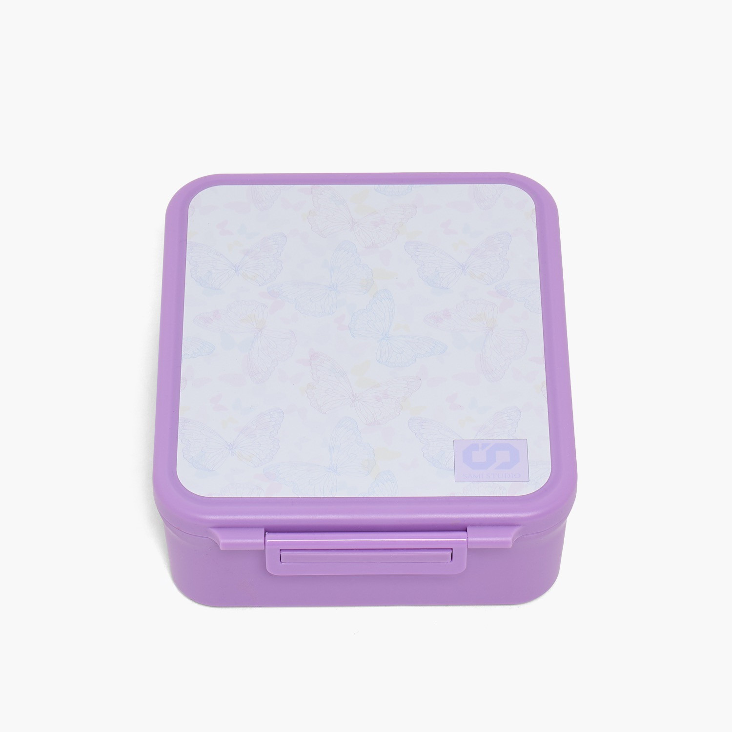 SAMI STUDIO Butterfly Print Lunch Box for Girls with Clip Lock Lid - 900 ml-school-lunchessentials-lunchboxes-image-13