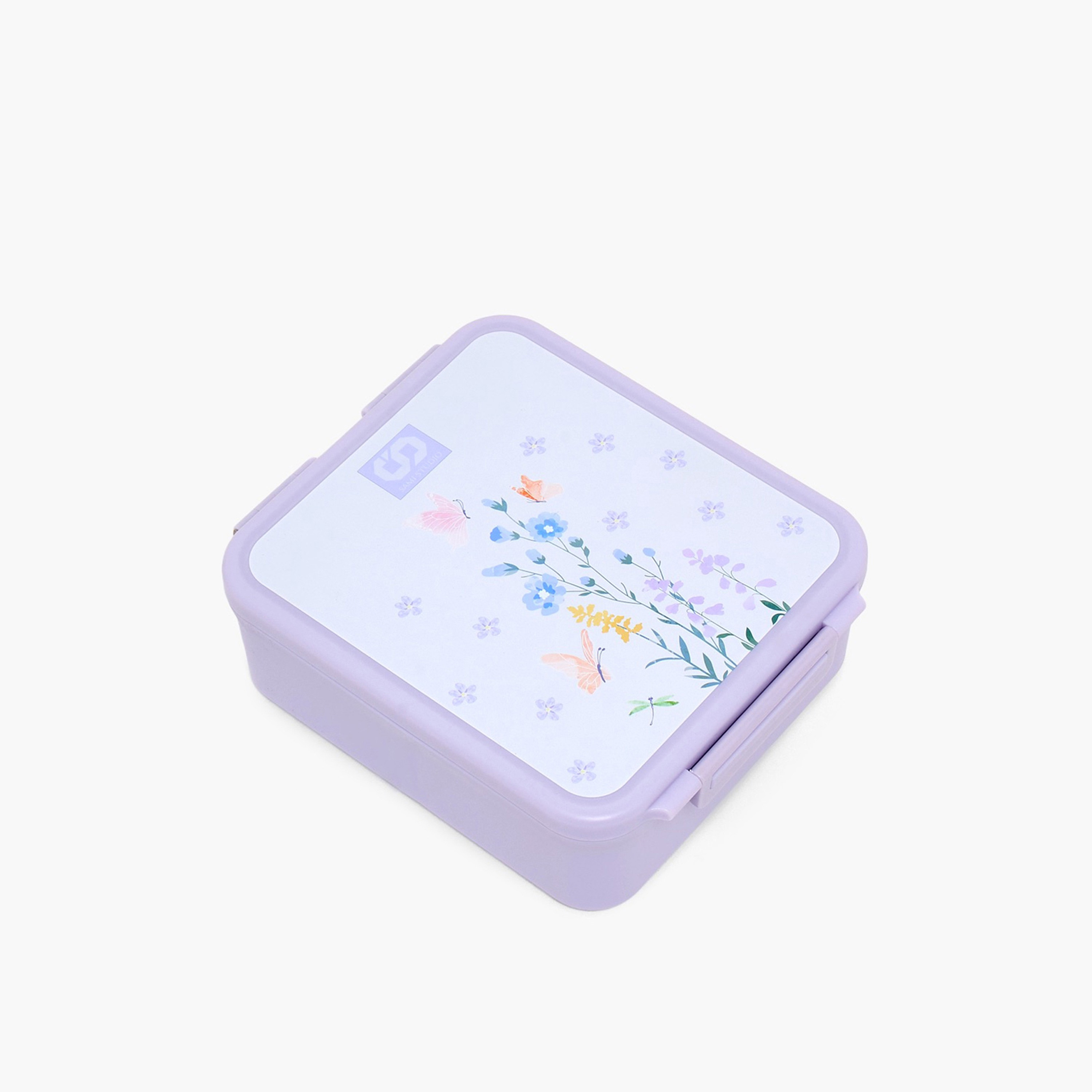SAMI STUDIO Floral Print Lunch Box for Girls with Food Jar - 900 ml-school-lunchessentials-lunchboxes-image-1