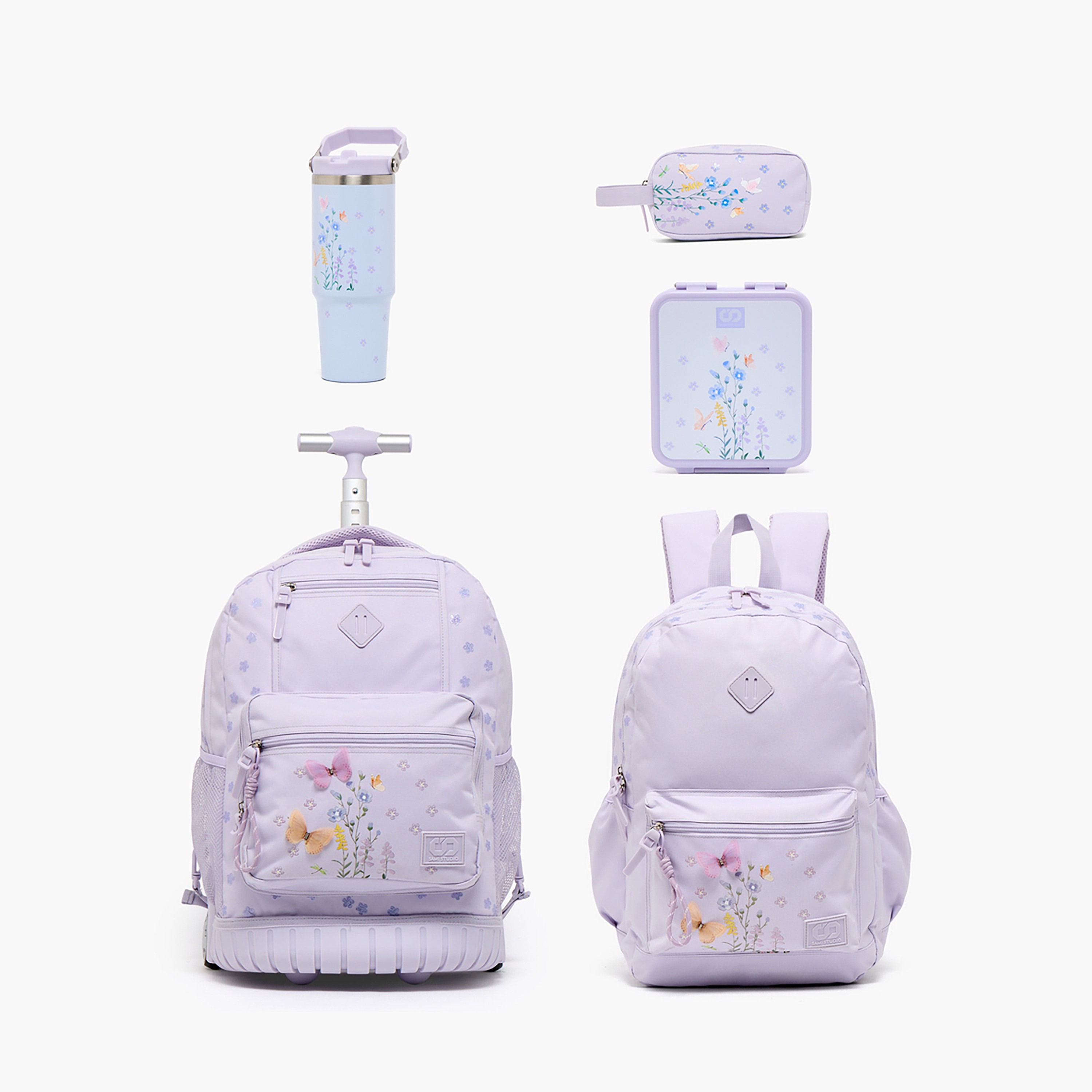 صندوق غداء بطبعات زهرية مع حافظة طعام للبنات من سامي ستوديو - 900 مل-school-lunchessentials-lunchboxes-image-14