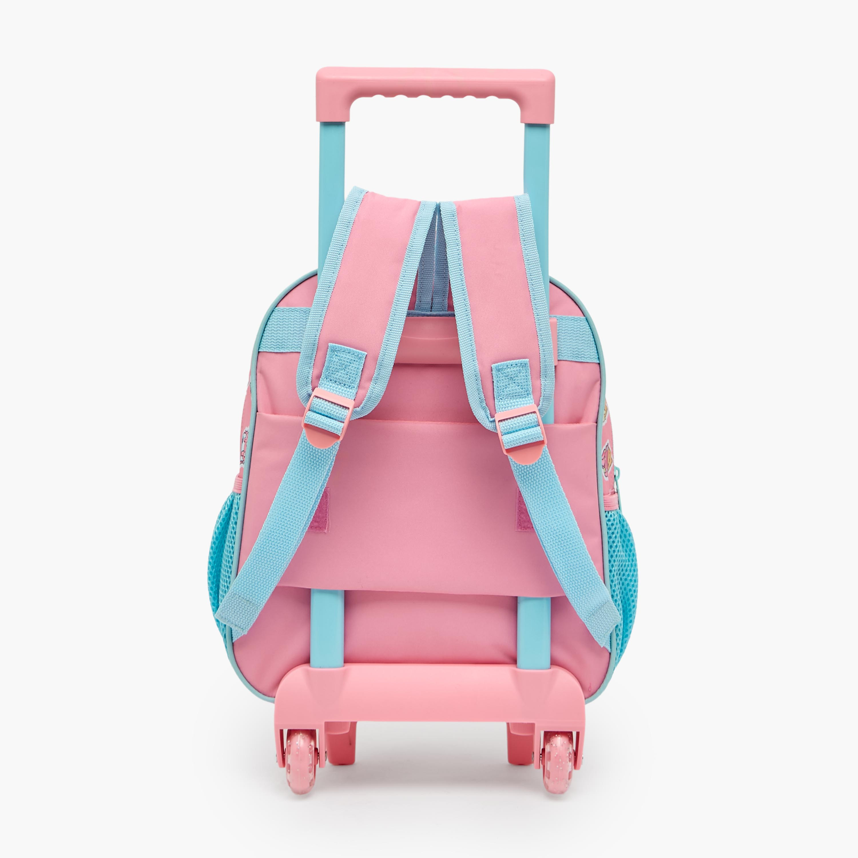 MustTeam Printed 3-Piece School Trolley Bag Set for Girls 2-5 Years with Lunch Bag - 12 inches-school-bagsandbackpacks-trolleybags-image-12