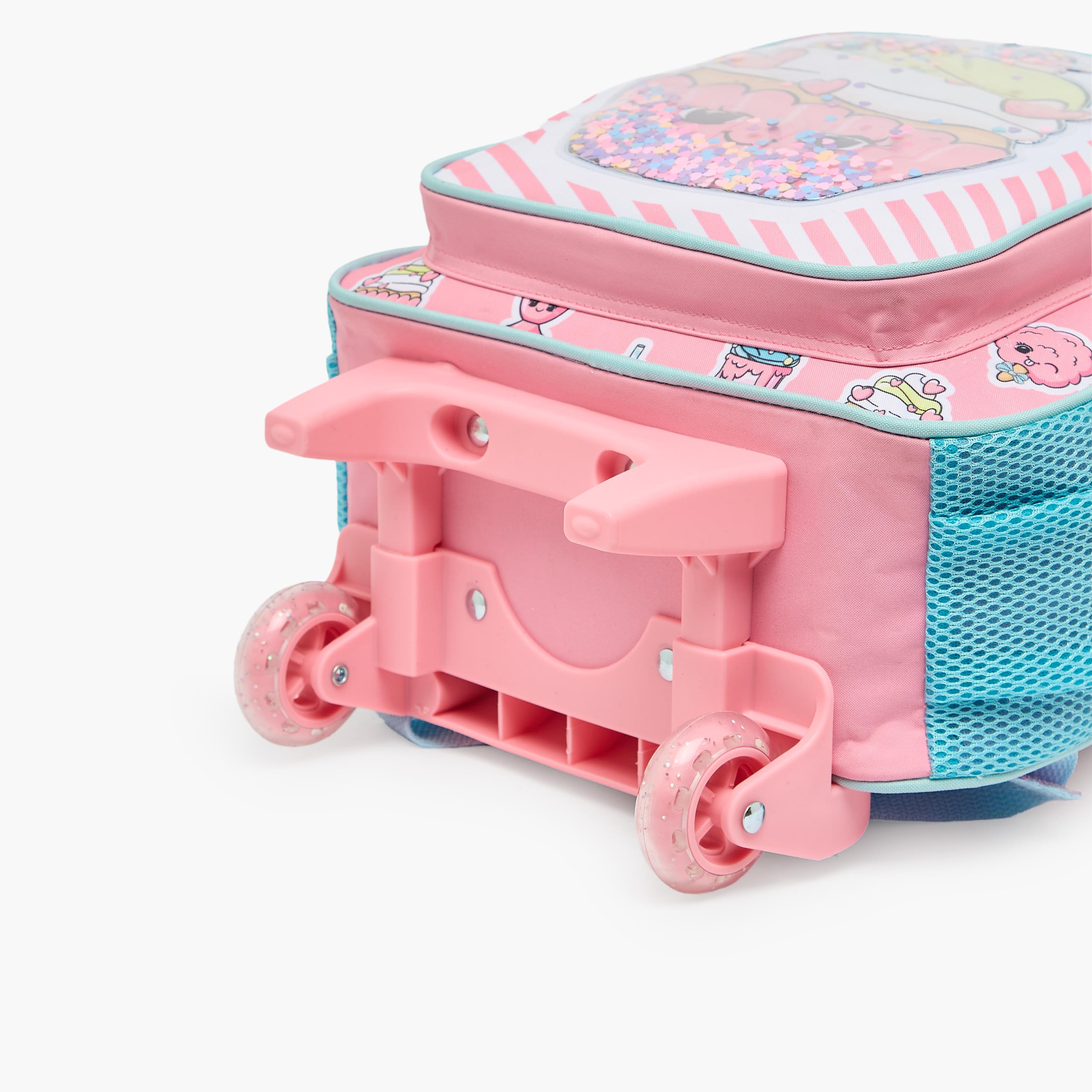 MustTeam Printed 3-Piece School Trolley Bag Set for Girls 2-5 Years with Lunch Bag - 12 inches-school-bagsandbackpacks-trolleybags-image-14