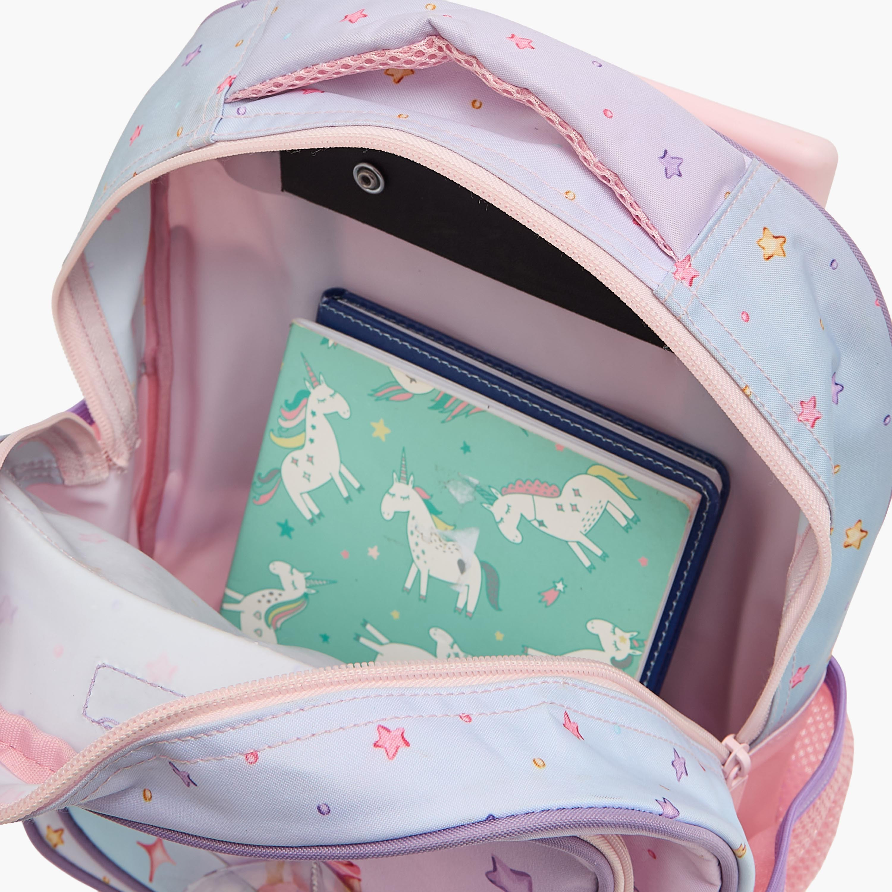 MustTeam Fairy Print 3-Piece School Trolley Bag Set for Girls 2-5 Years with Lunch Bag - 12 inches-school-bagsandbackpacks-trolleybags-image-10
