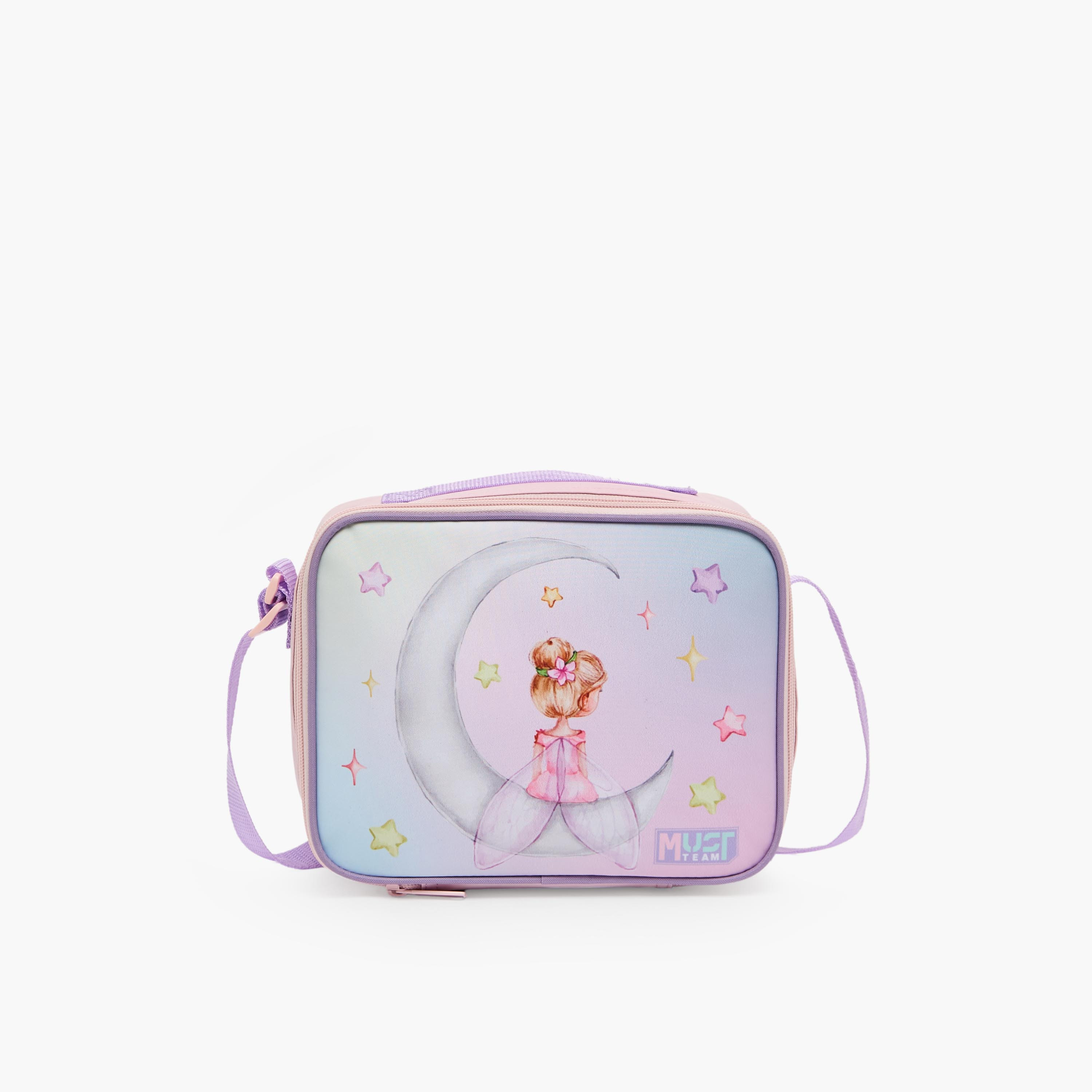MustTeam Fairy Print 3-Piece School Trolley Bag Set for Girls 2-5 Years with Lunch Bag - 12 inches-school-bagsandbackpacks-trolleybags-image-16