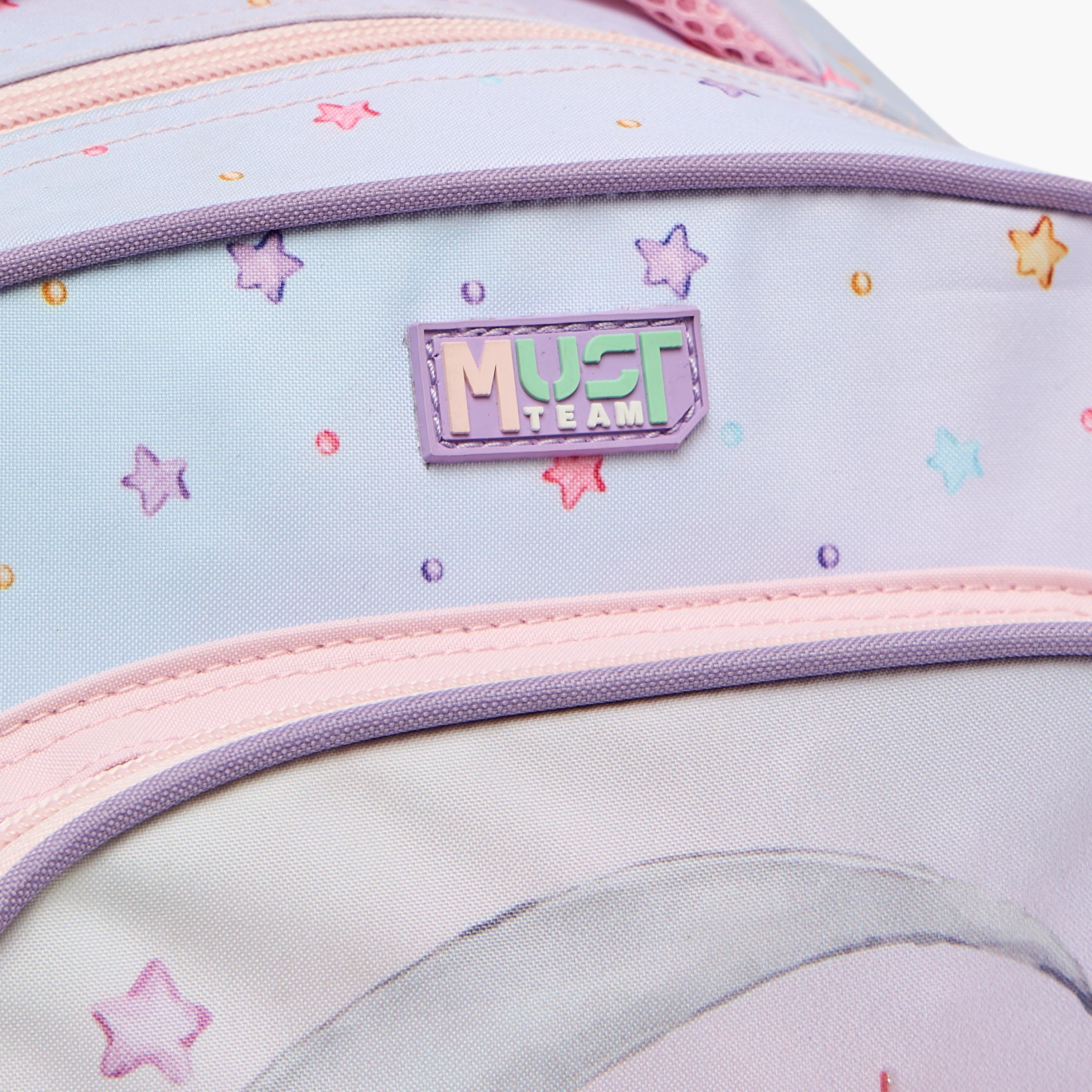 MustTeam Fairy Print 3-Piece School Trolley Bag Set for Girls 2-5 Years with Lunch Bag - 12 inches-school-bagsandbackpacks-trolleybags-image-7