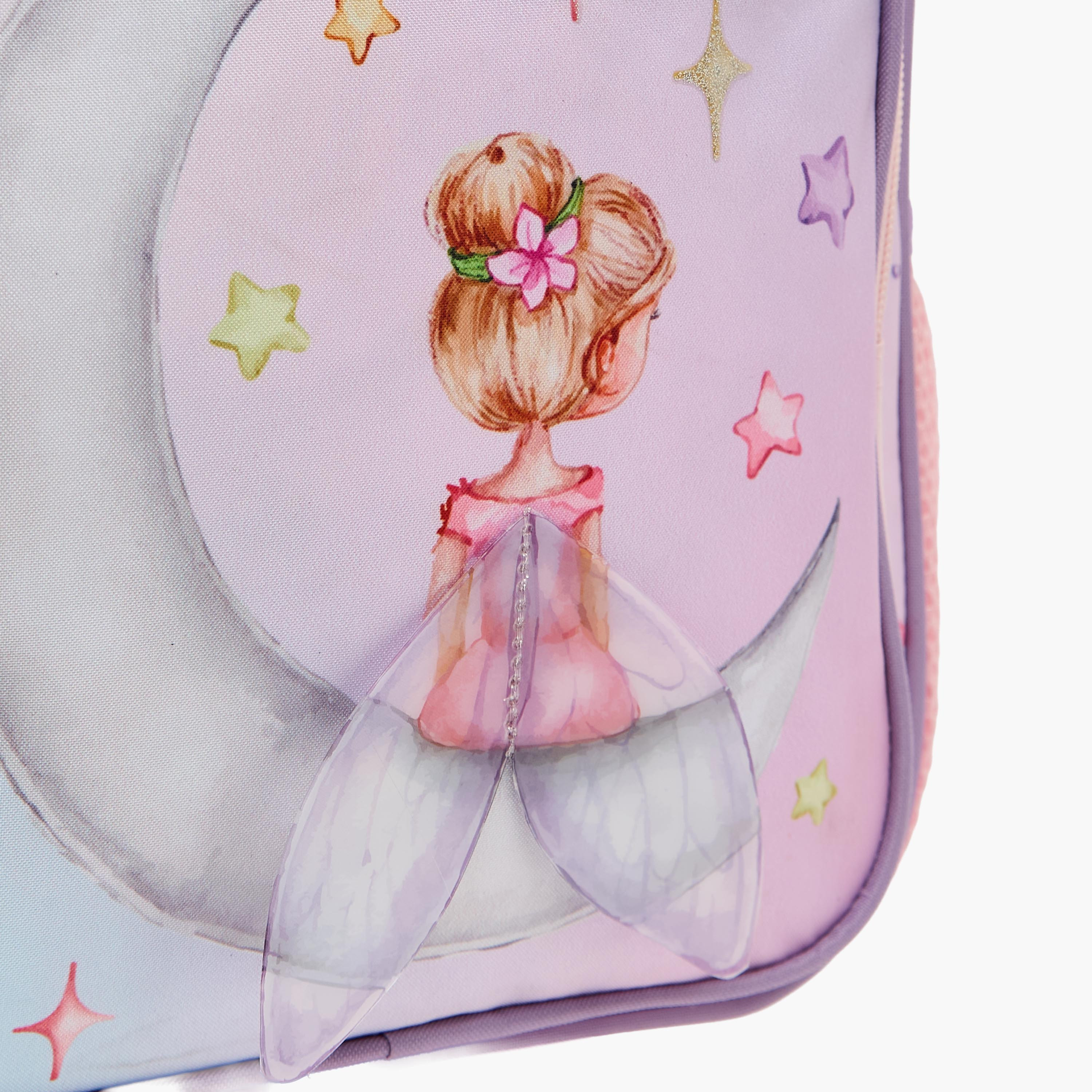 MustTeam Fairy Print 3-Piece School Trolley Bag Set for Girls 2-5 Years with Lunch Bag - 12 inches-school-bagsandbackpacks-trolleybags-image-9