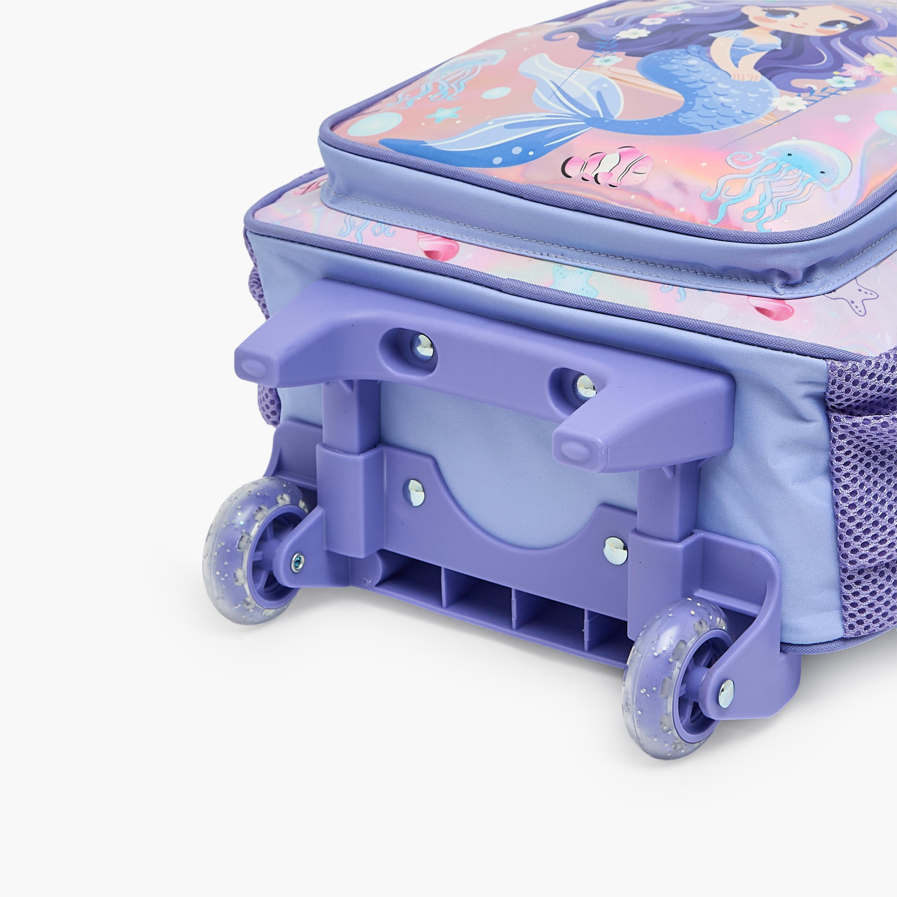 طقم شنطة ترولي مدرسية 3 قطع للبنات 5-8 سنوات مع شنطة غداء وطبعات من مست تيم - 12 بوصة-school-bagsandbackpacks-trolleybags-image-14