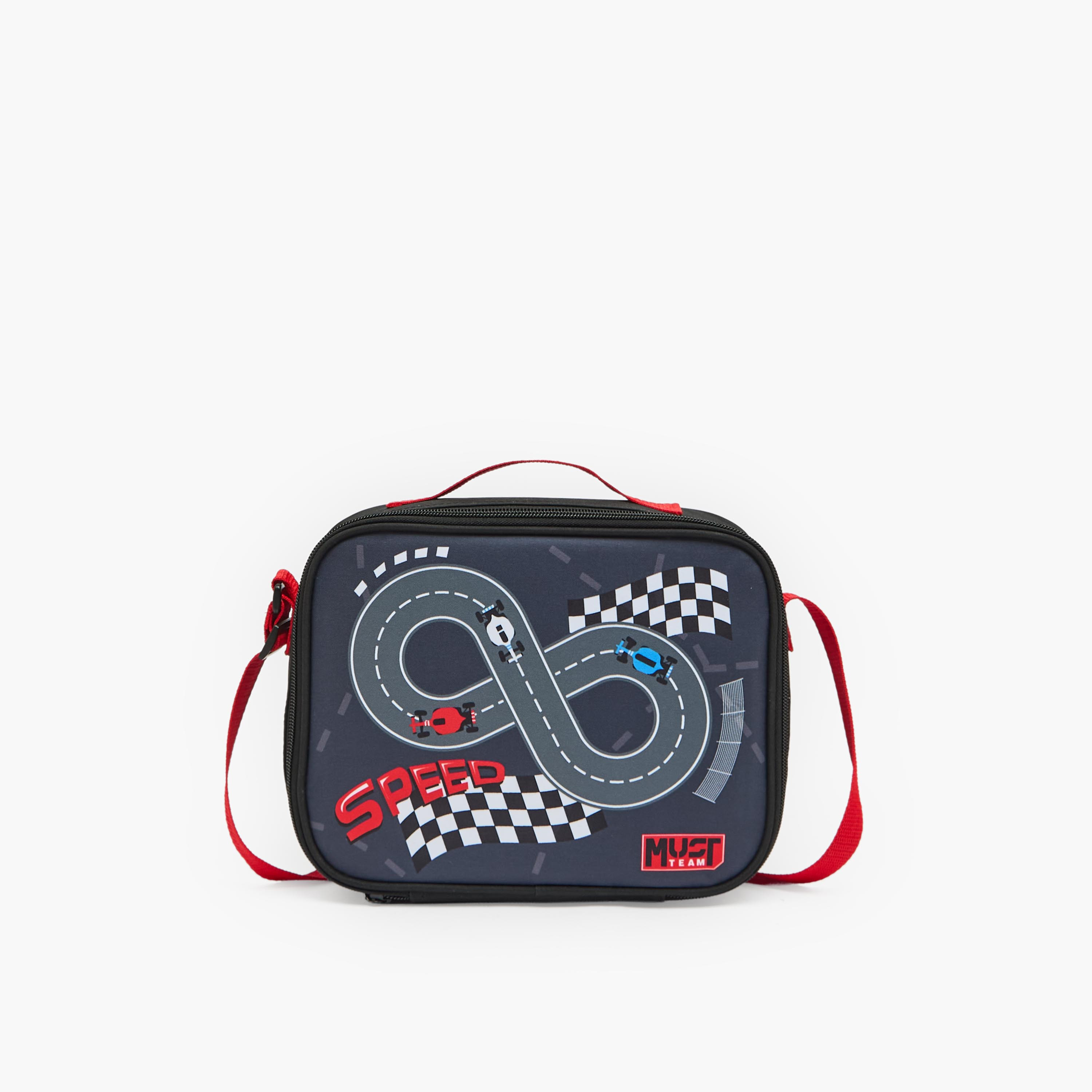 MustTeam Printed 3-Piece School  Trolley Bag Set for Boys 2-5 Years with Lunch Bag - 12 inches-school-bagsandbackpacks-trolleybags-image-15