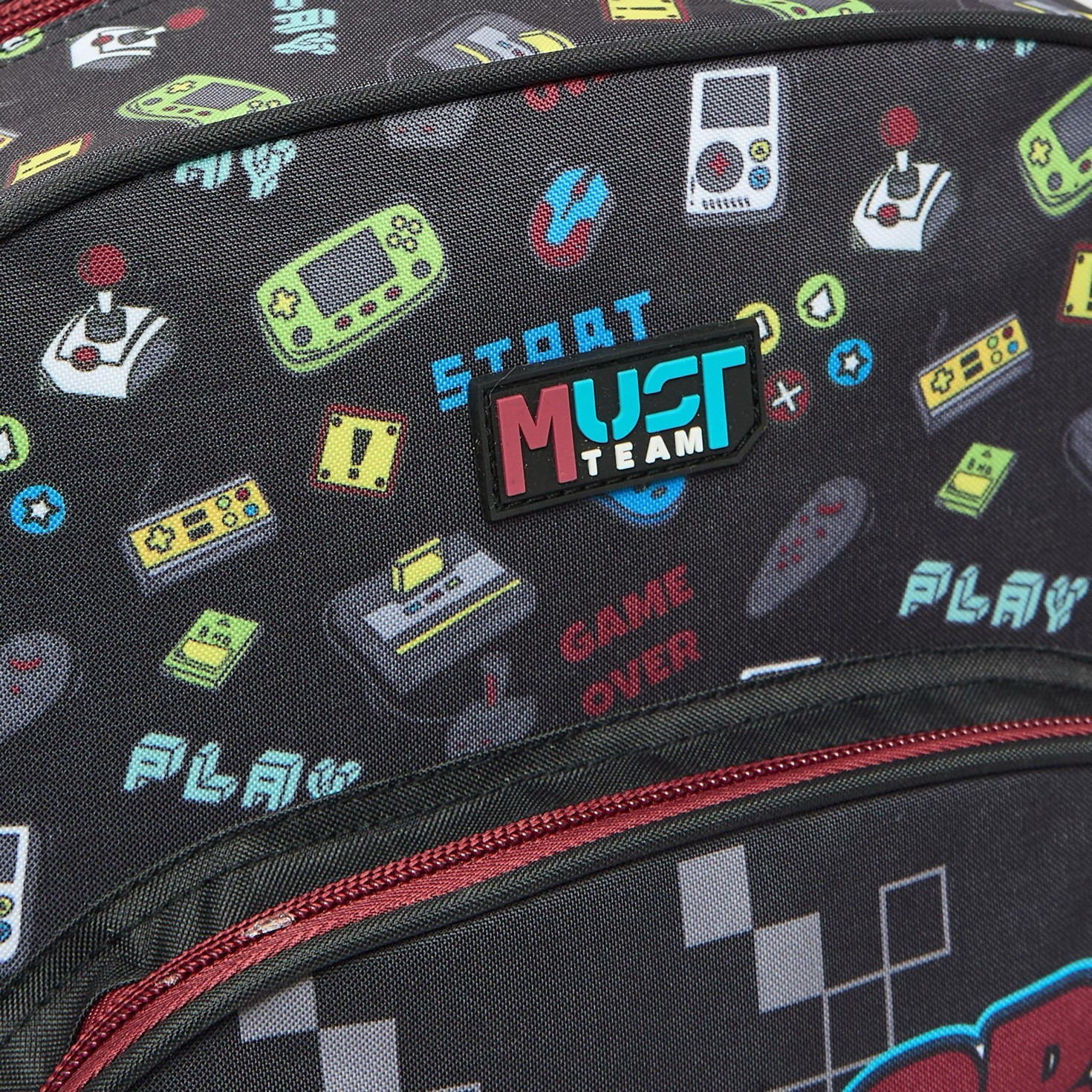 MustTeam Game Print 5-Piece Backpack School Bag Set for Boys 5-8 Years with Lunch Bag - 16 inches-school-bagsandbackpacks-backpacks-image-7