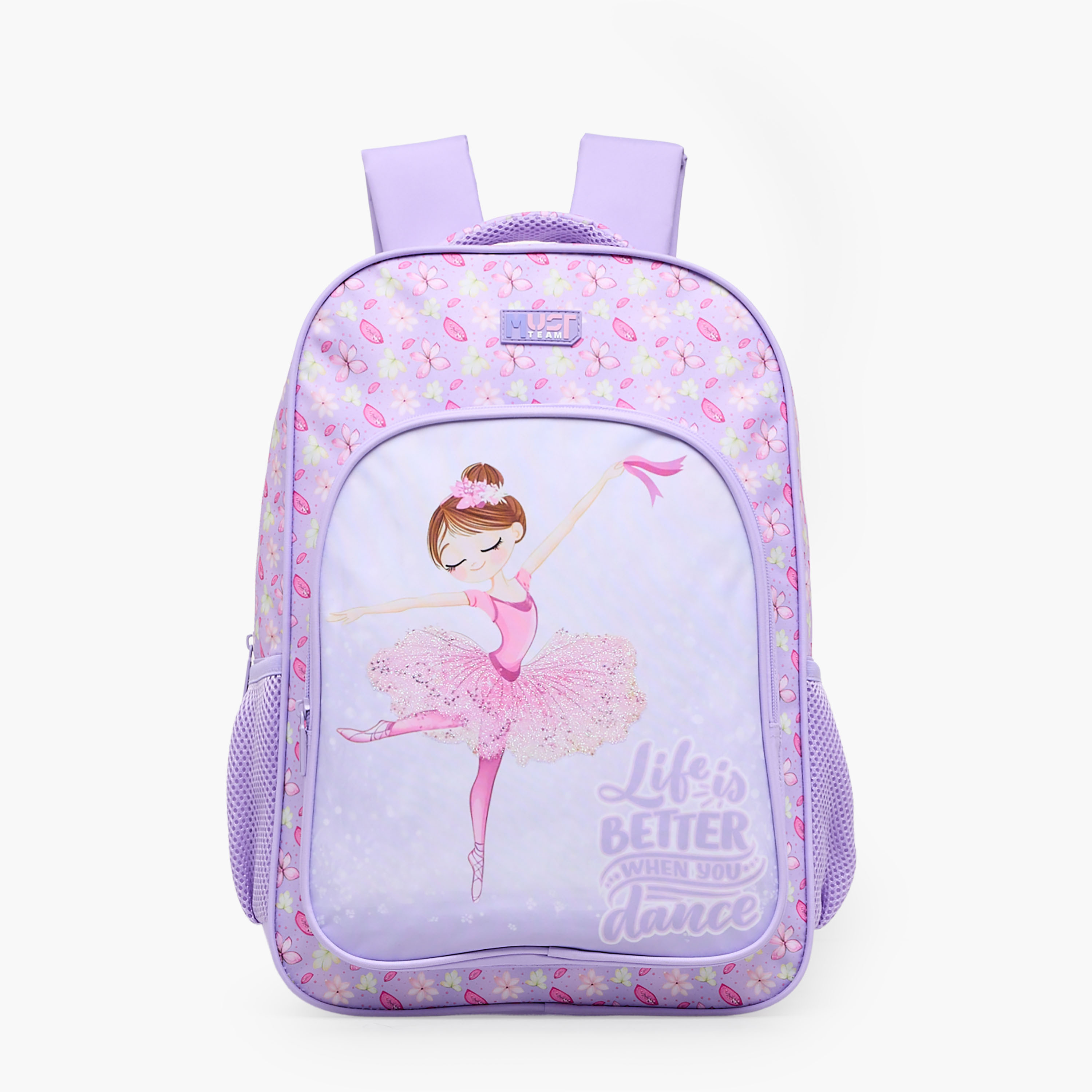 طقم شنطة ظهر 5 قطع للبنات 5-8 سنوات مع شنطة وصندوق غداء وطبعات من مست تيم - 16 بوصة-school-bagsandbackpacks-backpacks-image-4