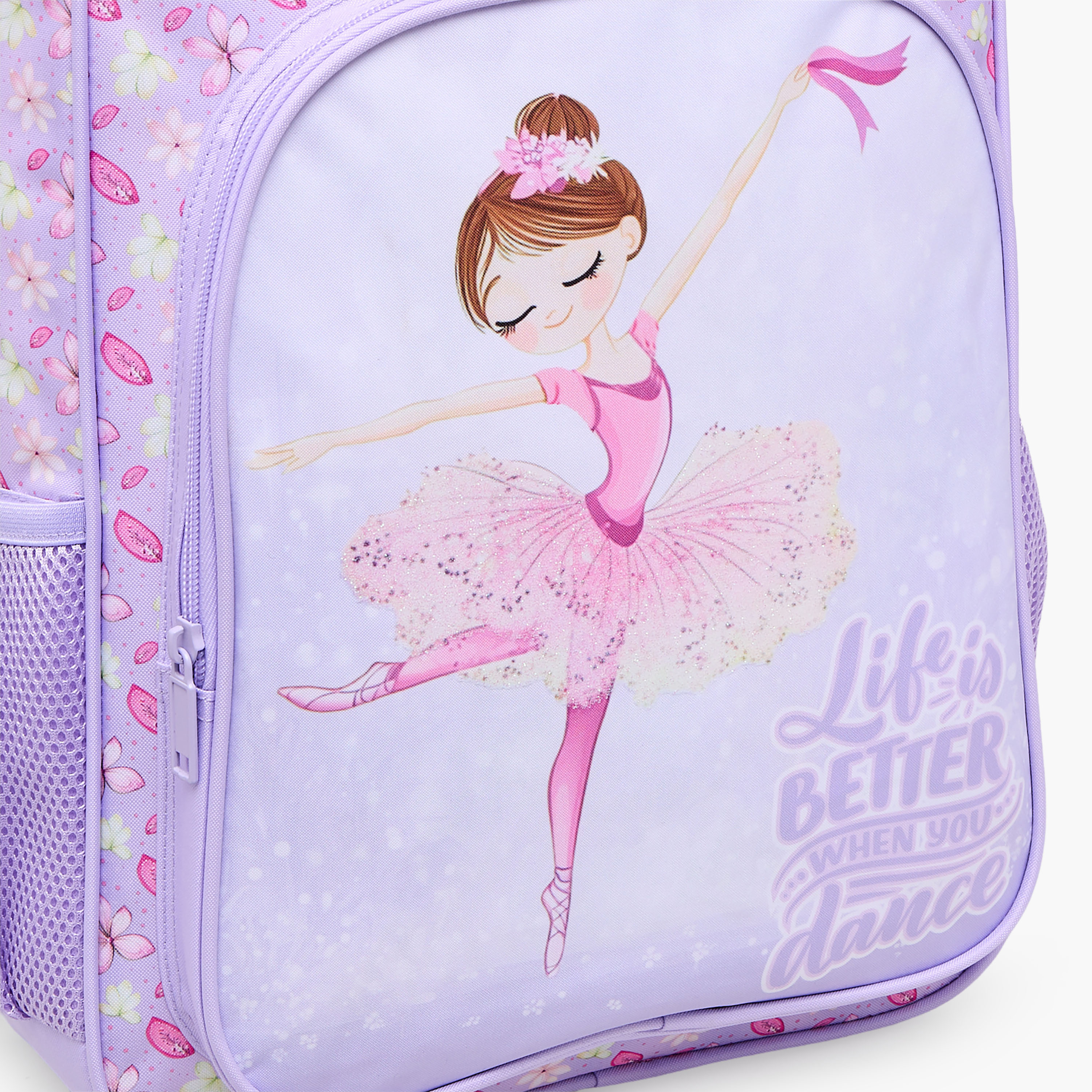 طقم شنطة ظهر 5 قطع للبنات 5-8 سنوات مع شنطة وصندوق غداء وطبعات من مست تيم - 16 بوصة-school-bagsandbackpacks-backpacks-image-6