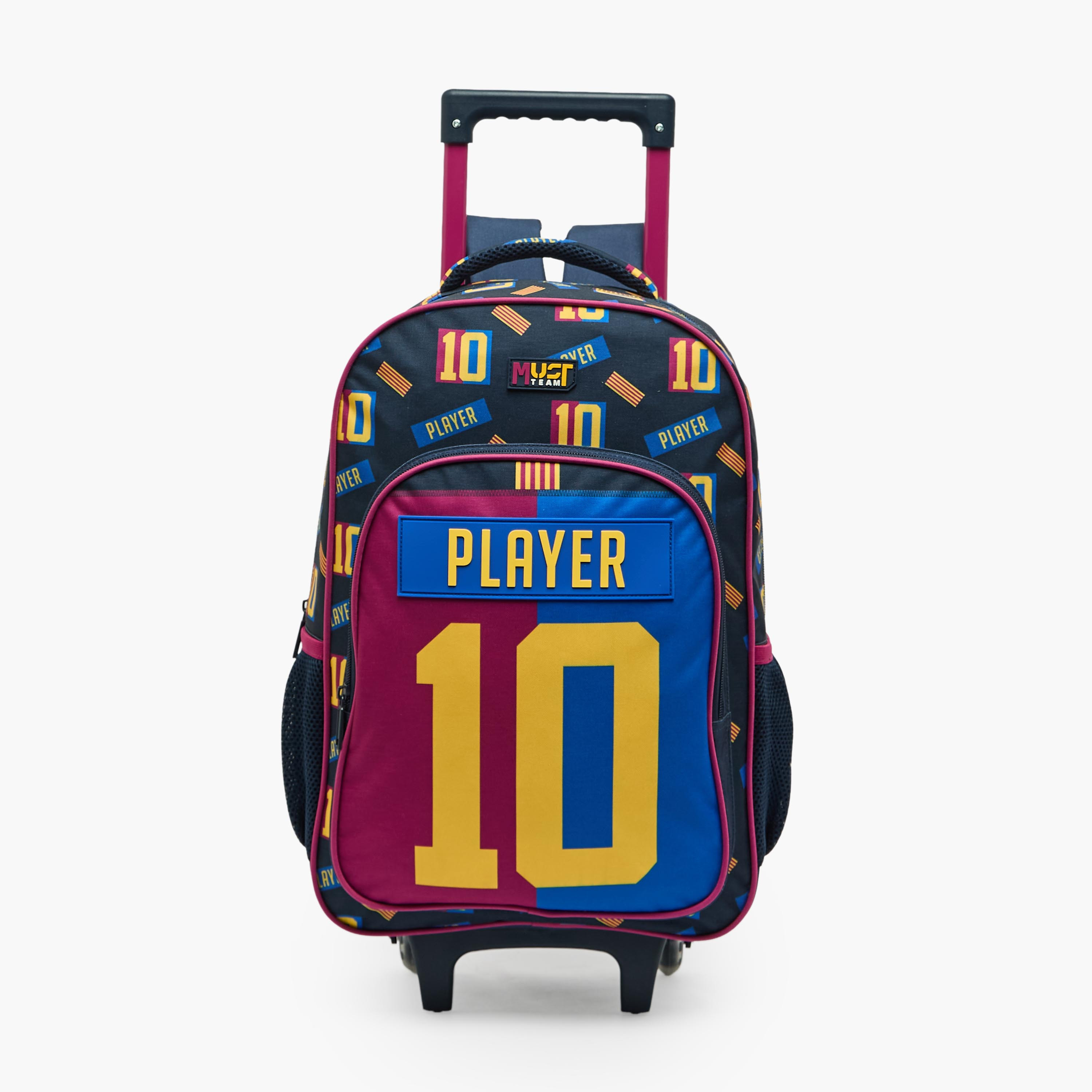 MustTeam Printed 5-Piece School Trolley Bag Set for Boys 5-8 Years with Lunch Bag - 16 inches-school-bagsandbackpacks-trolleybags-image-5