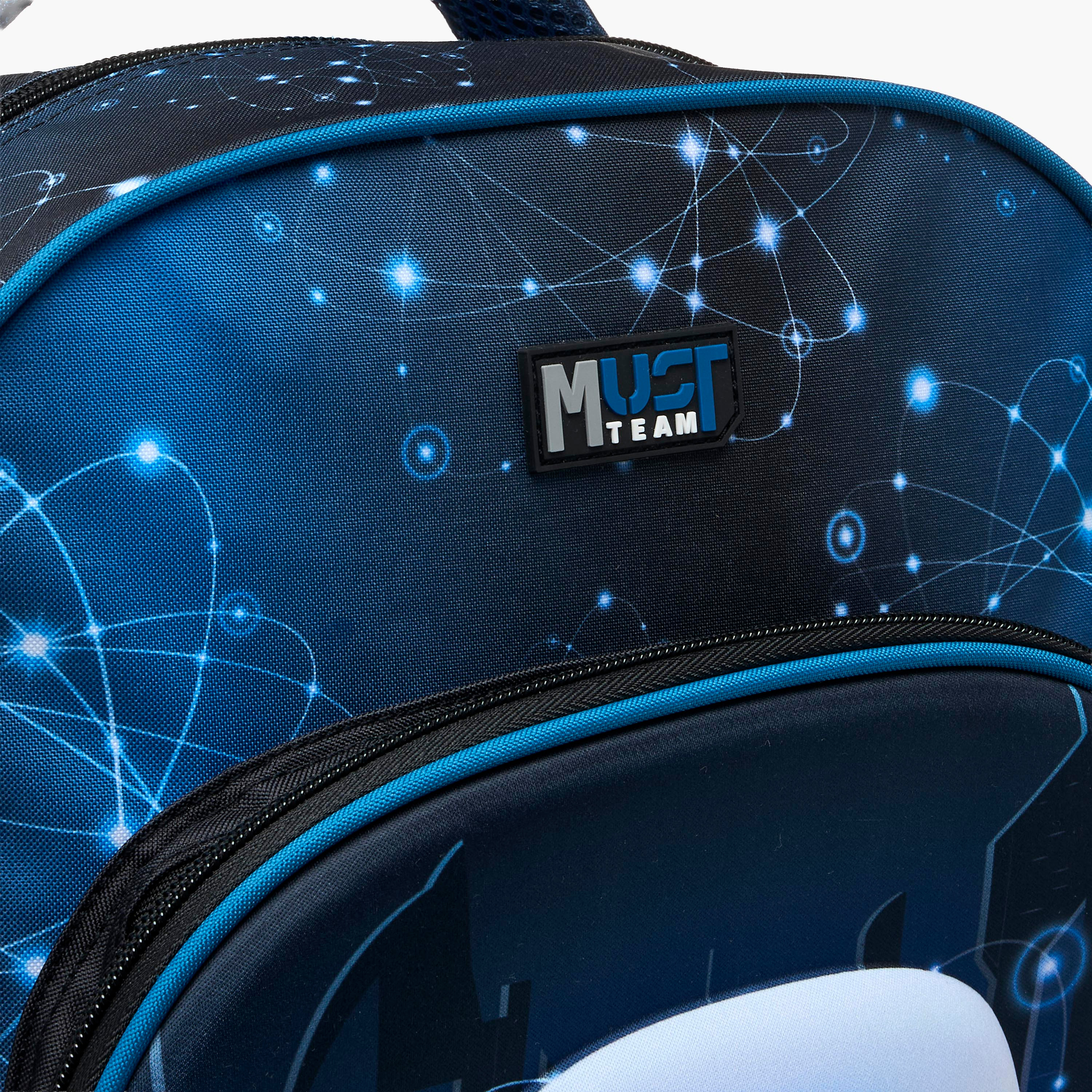 MustTeam Robot Print 5-Piece School Trolley Bag Set for Boys 5-8 Years with Pencil Pouch - 16 inches-school-bagsandbackpacks-trolleybags-image-7