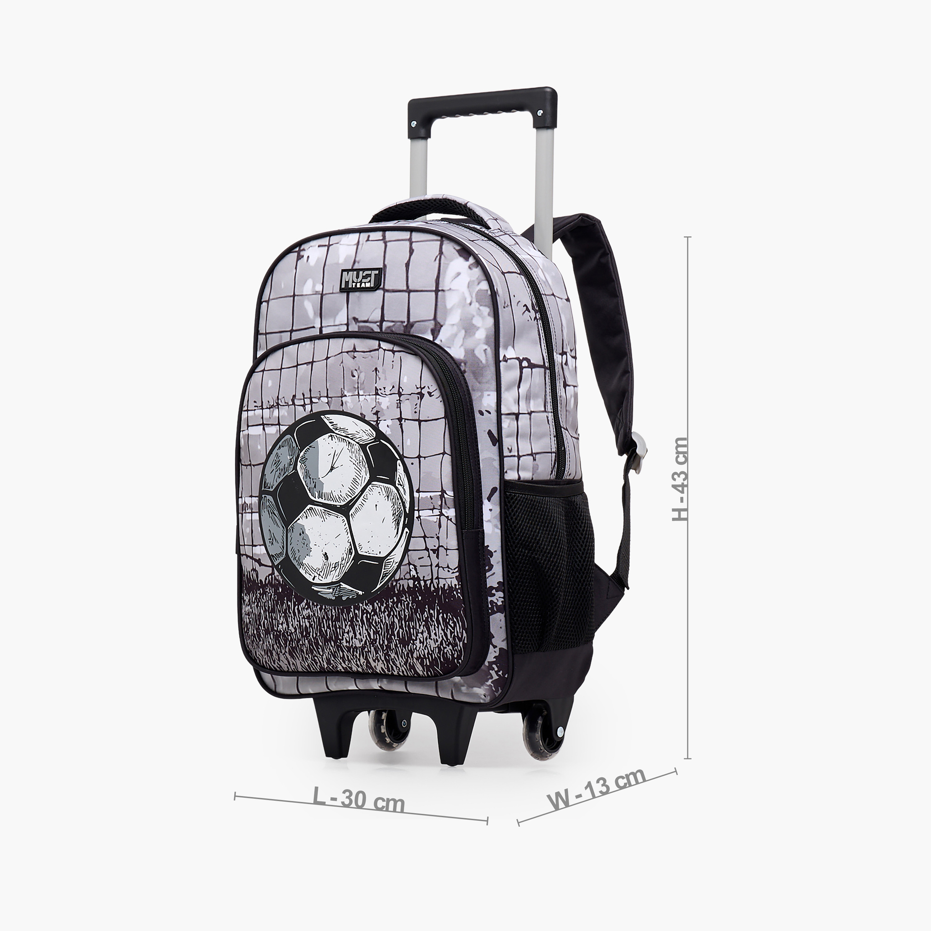 MustTeam Printed 5-Piece School Trolley Bag Set for Boys 5-8 Years with Pencil Pouch - 16 inches-school-bagsandbackpacks-trolleybags-image-9