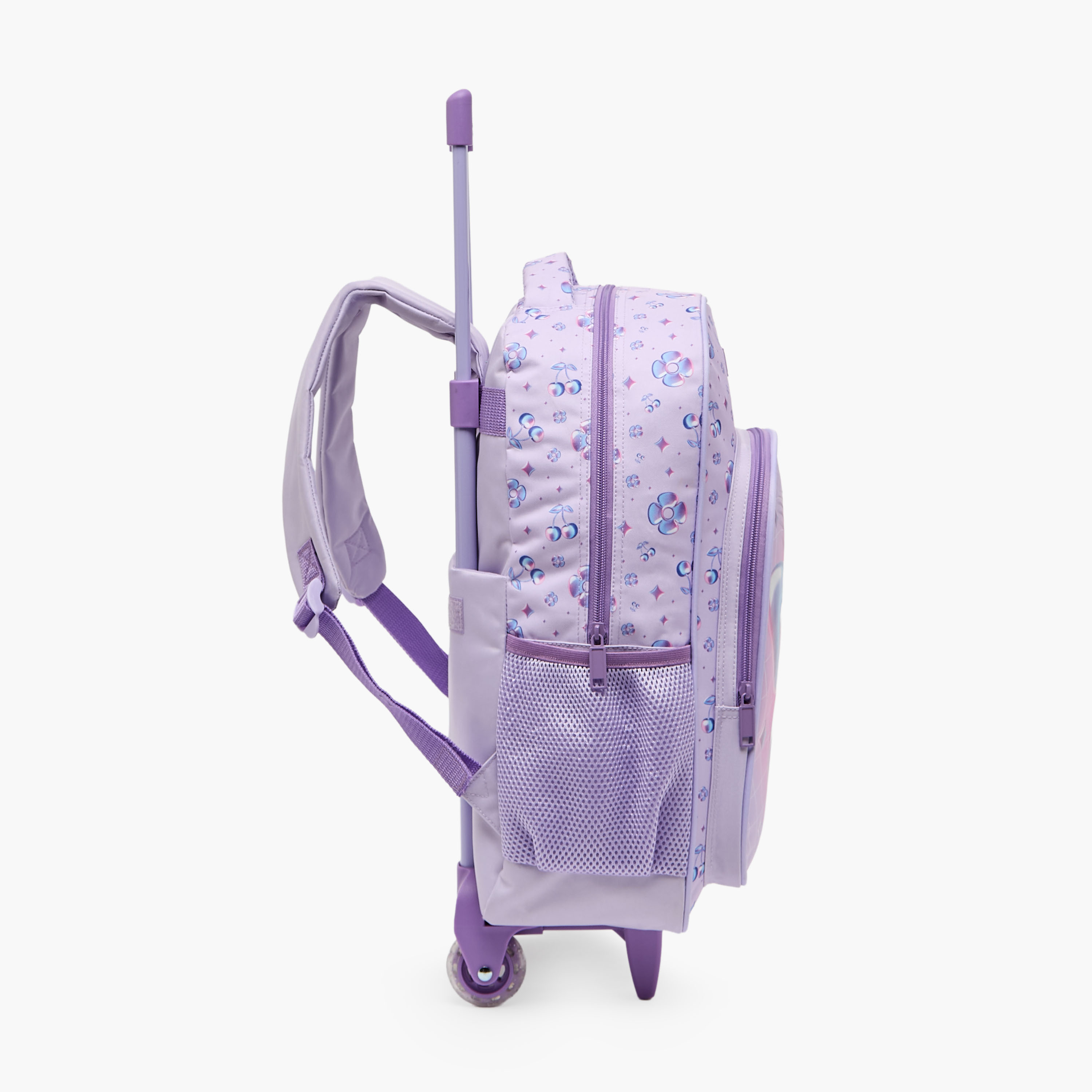 MustTeam Butterfly Print 5-Piece Trolley School Bag Set for Girls 5-8 Years with Lunch Box-16 inches-school-bagsandbackpacks-trolleybags-image-9