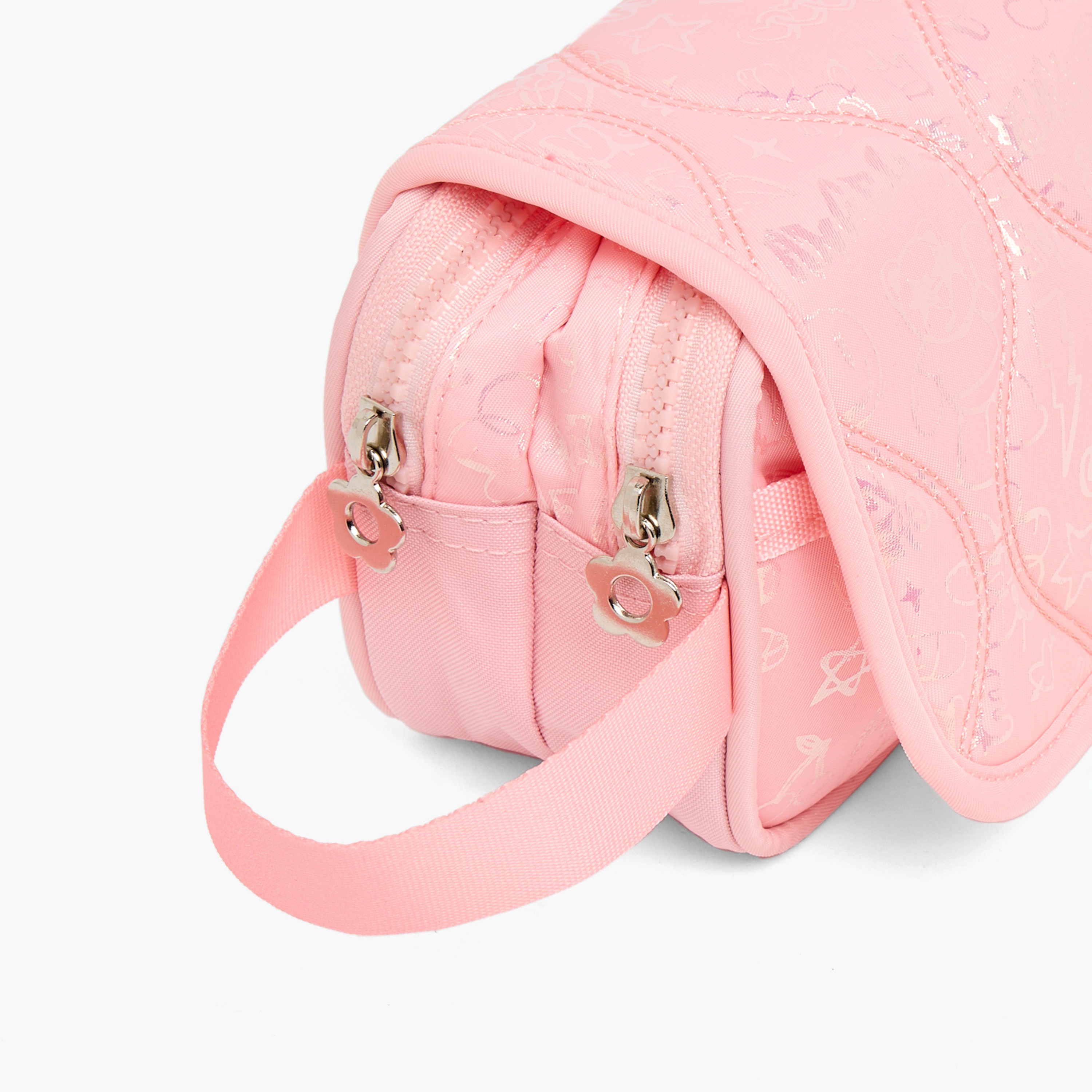 مقلمة مبطنة بقسمين من ميسي-school-stationery-pencilcases-image-6