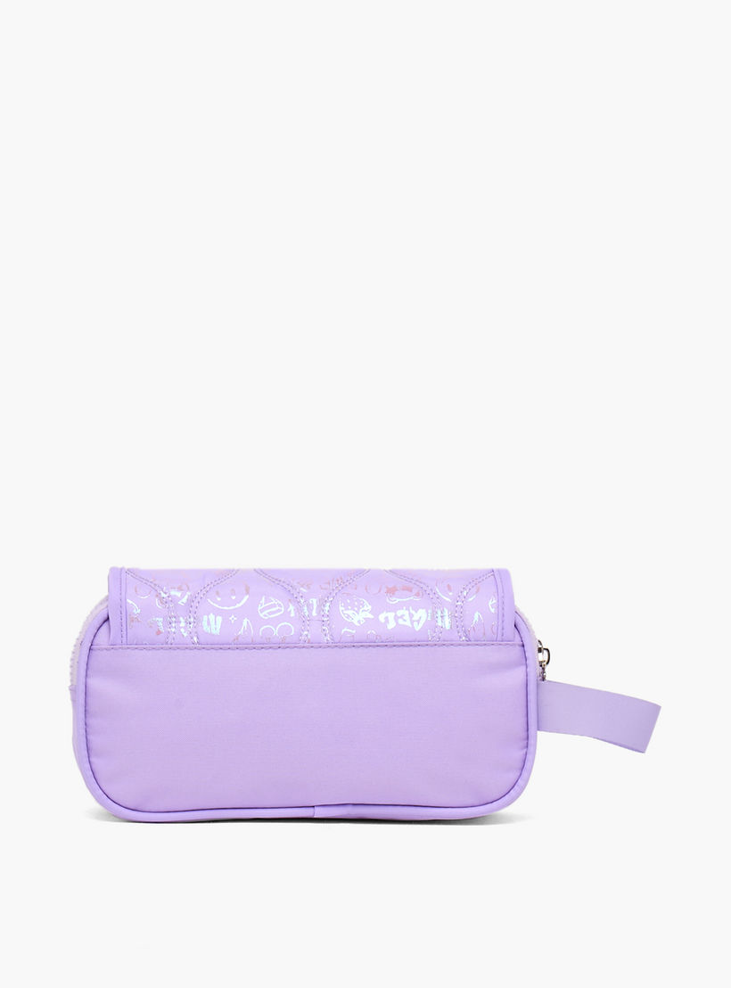 مقلمة مبطنة بقسمين من ميسي-school-stationery-pencilcases-image-5