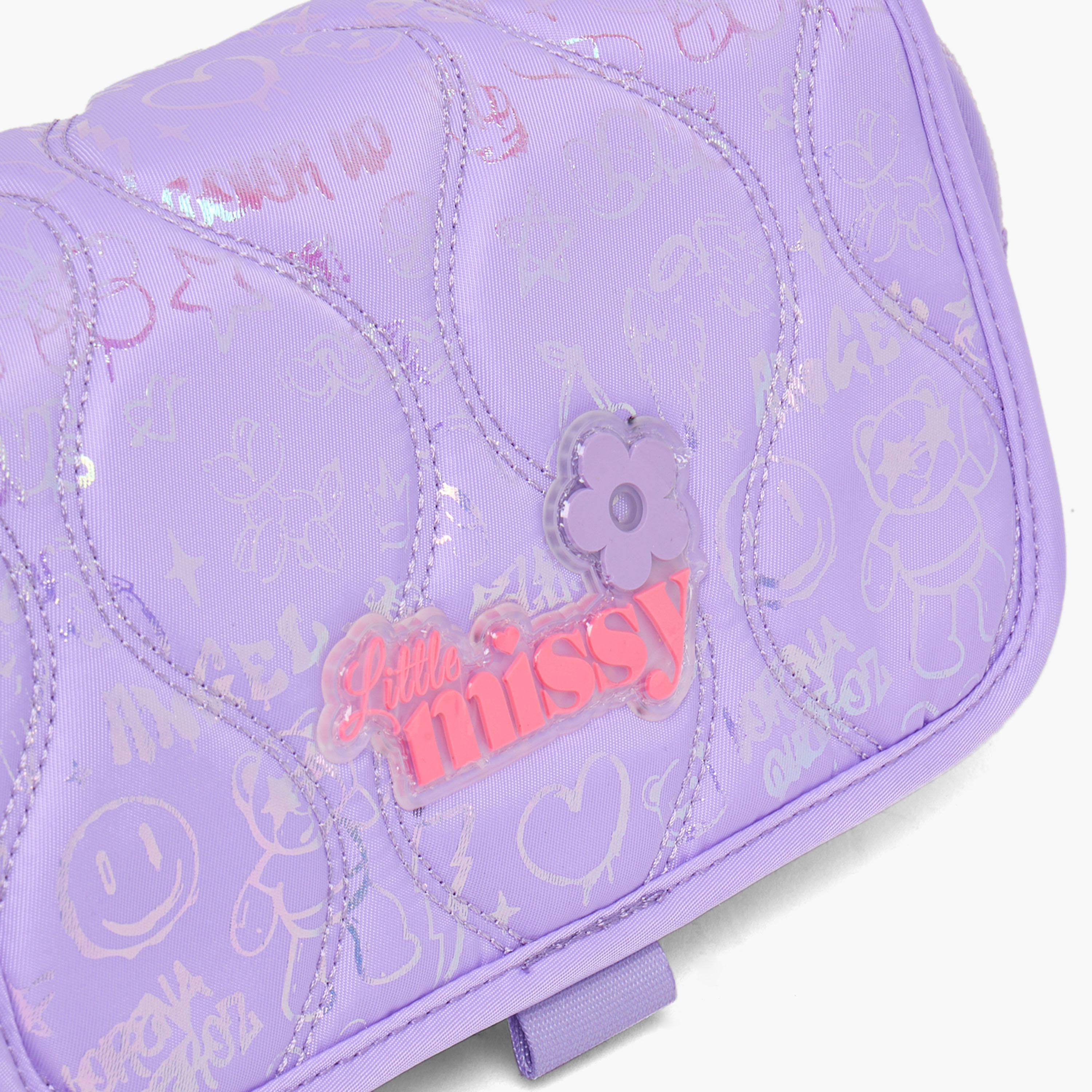 مقلمة مبطنة بقسمين من ميسي-school-stationery-pencilcases-image-7