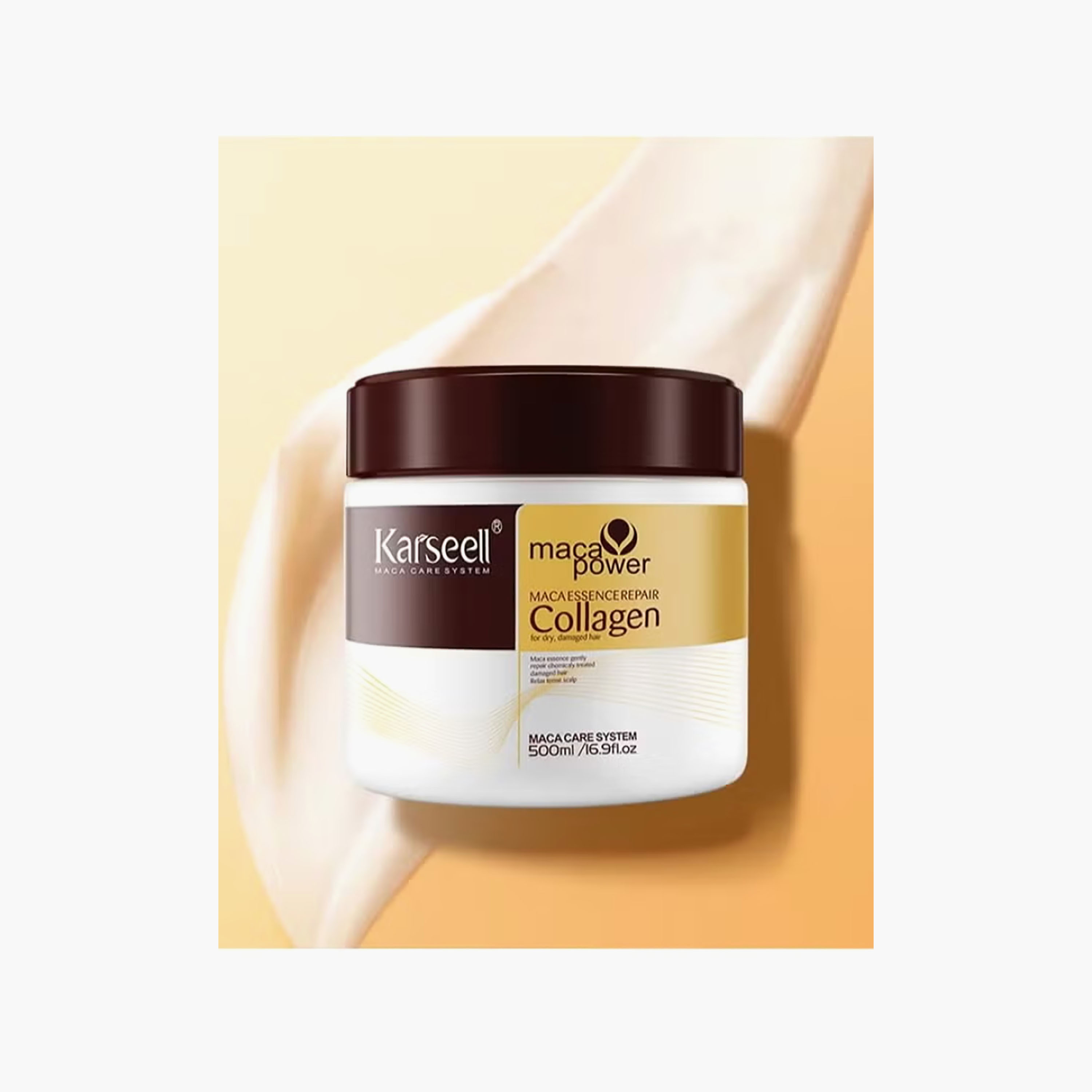 قناع (ماسك) بالكولاجين لعلاج الشعر الجاف والمتطاير من كارسيل - 500 مل-beautyandpersonalcare-hair-haircare-hairmasksandcreams-image-2