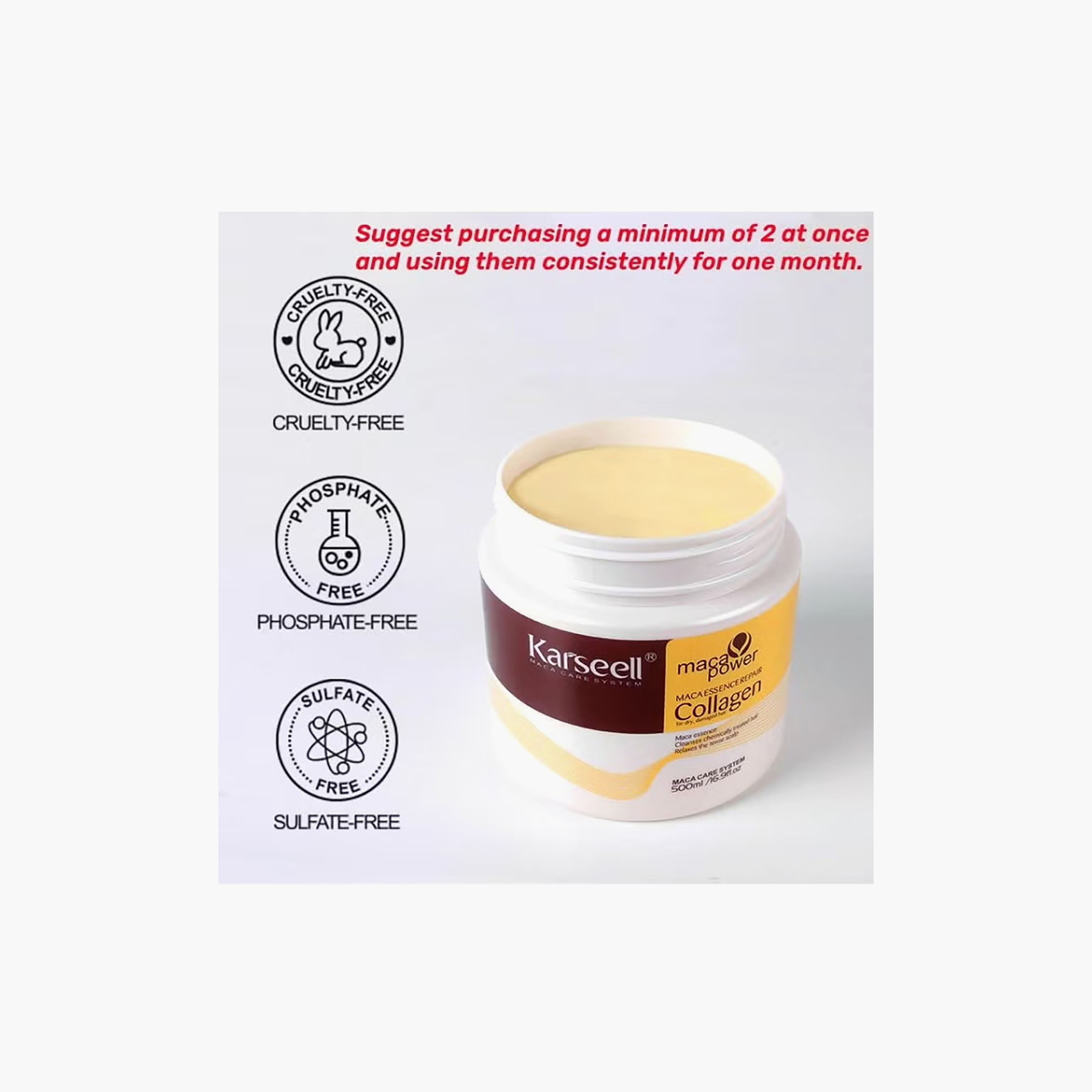 Carsil Dry & Frizzy Hair Mask With Collagen 500 Ml-beautyandpersonalcare-hair-haircare-hairmasksandcreams-image-5