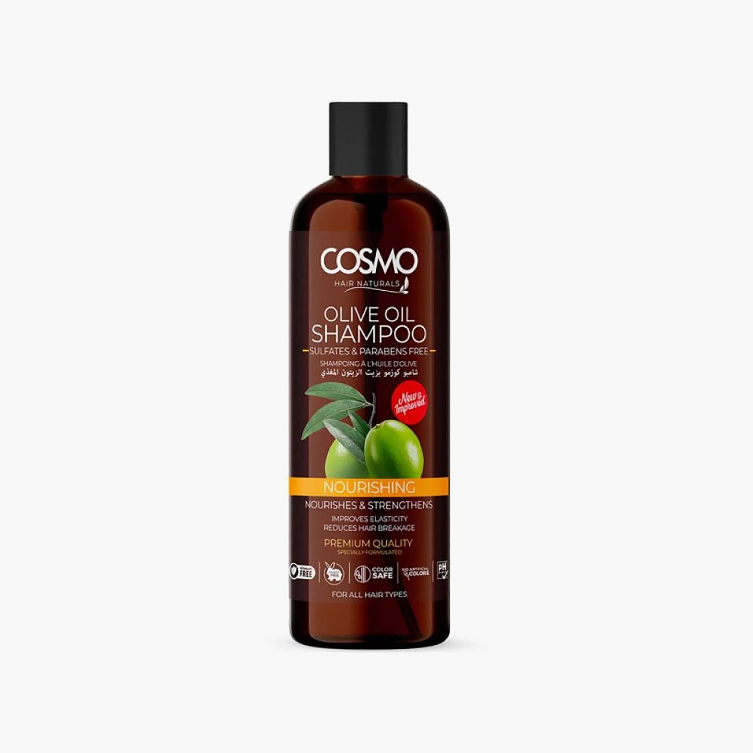 شامبو زيت الزيتون خالي من السلفات من كوزمو - 480 مل-beautyandpersonalcare-hair-haircare-conditioners-image-1
