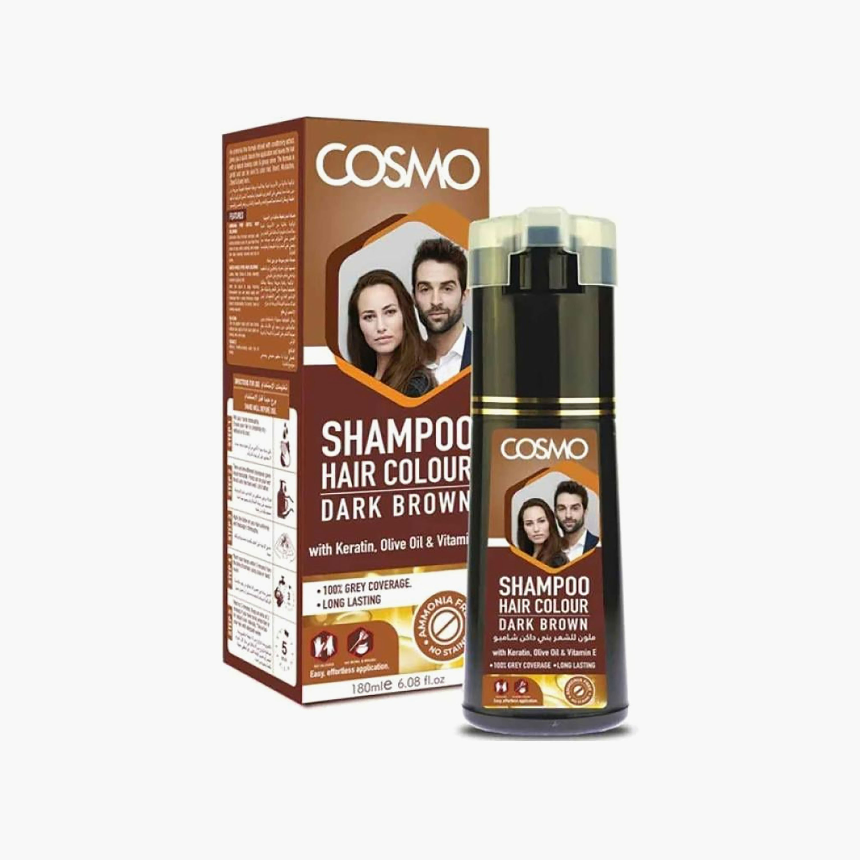 Cosmo Color Shampoo Natural Brown Hair 180 Ml-beautyandpersonalcare-hair-haircare-conditioners-image-5