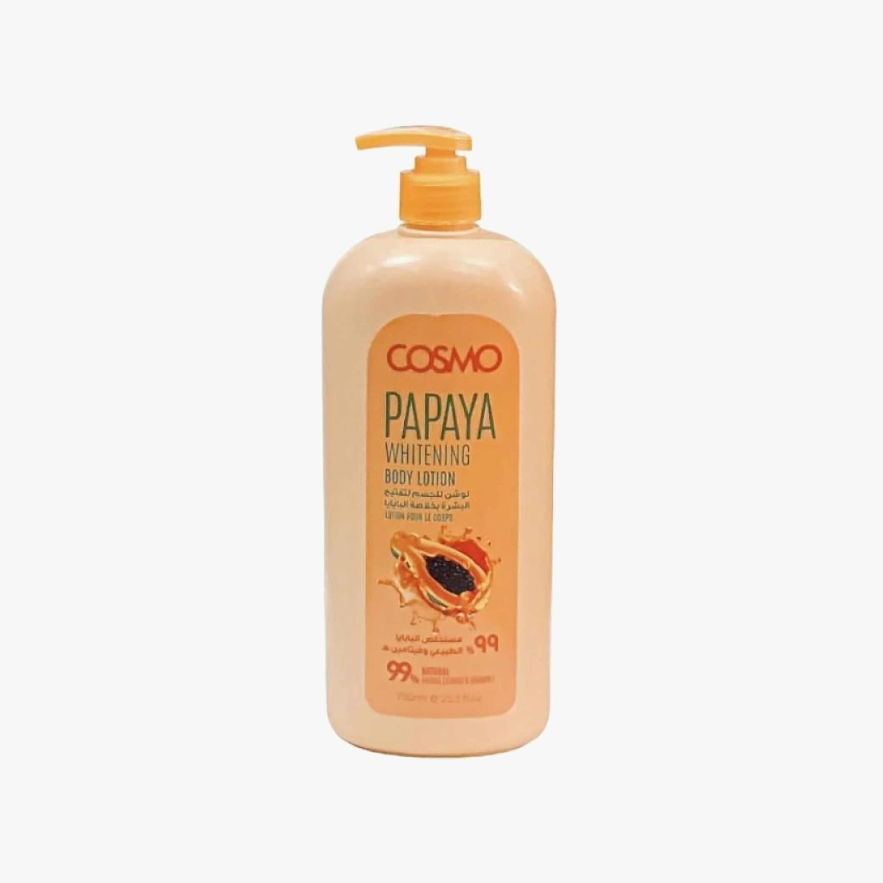 Cosmo Papaya Body Lotion 99% Natural 750 ml-beautyandpersonalcare-bathandbody-bodycare-bodylotions-image-1
