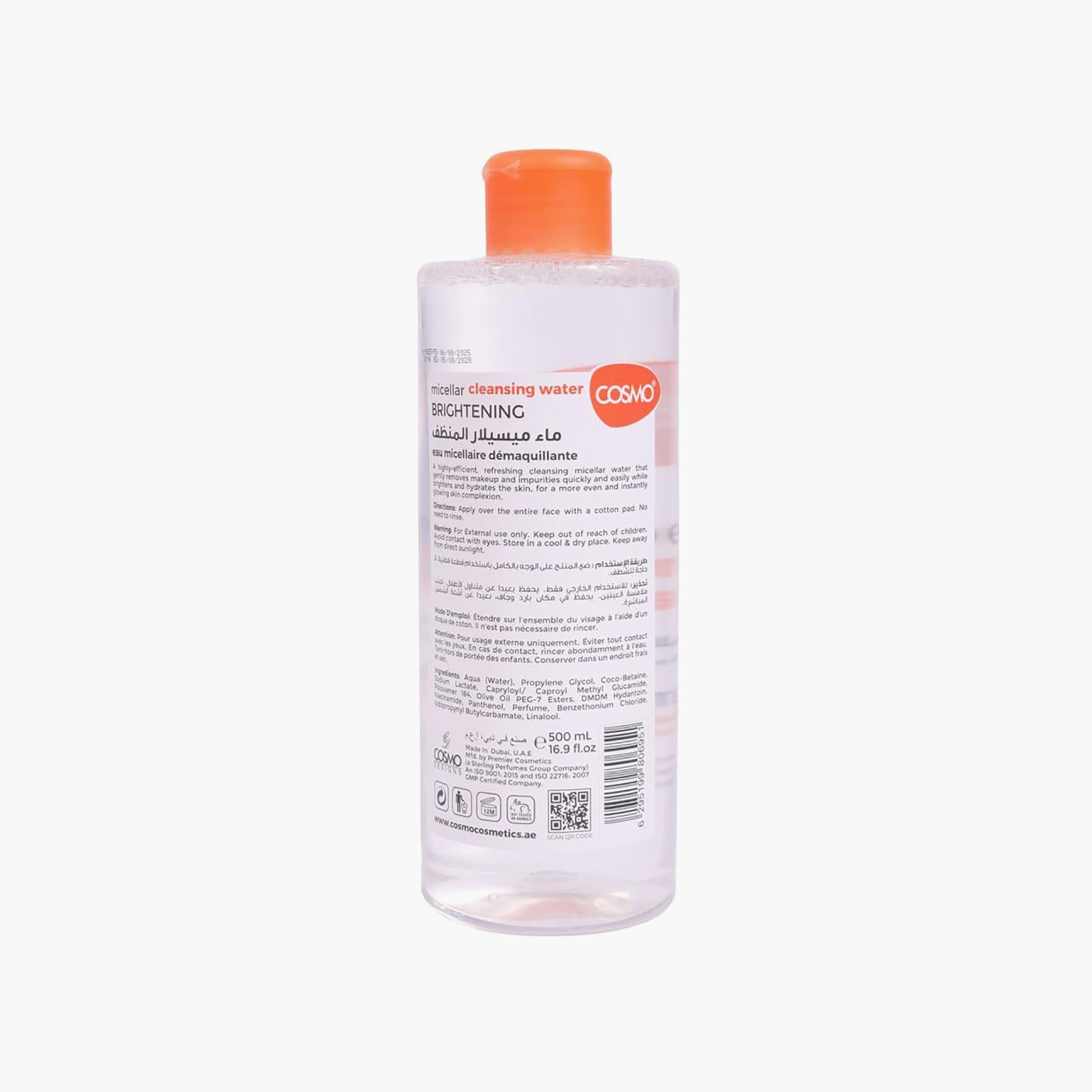 Cosmo Micellar Cleansing Water Brightening with Niacinamide 500 ml-beautyandpersonalcare-kbeauty-skin-cleansers-micellarwater-image-3